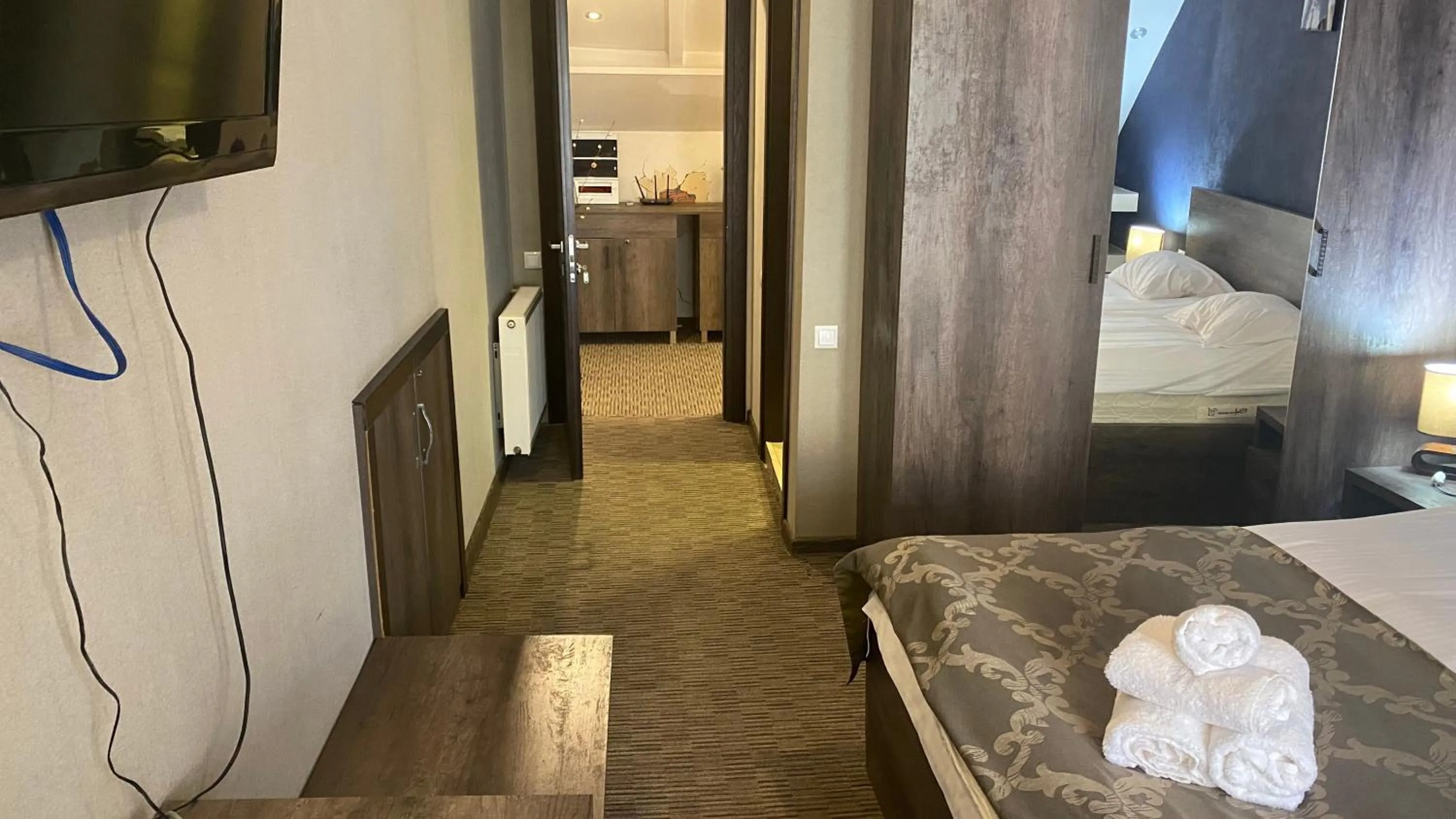 Bed in Hotel Old Rustaveli