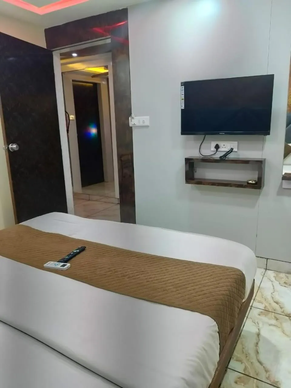 Bed in Hotel Raj Palace