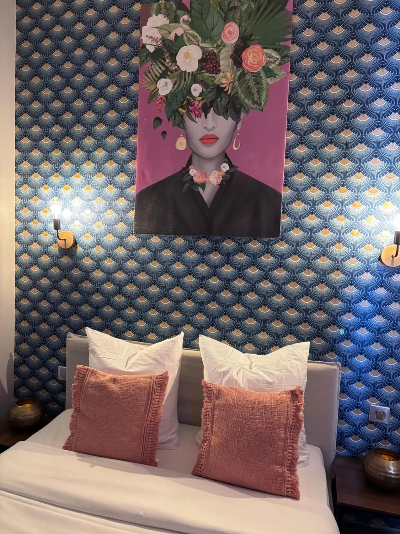 Bed in Hôtel Astrid