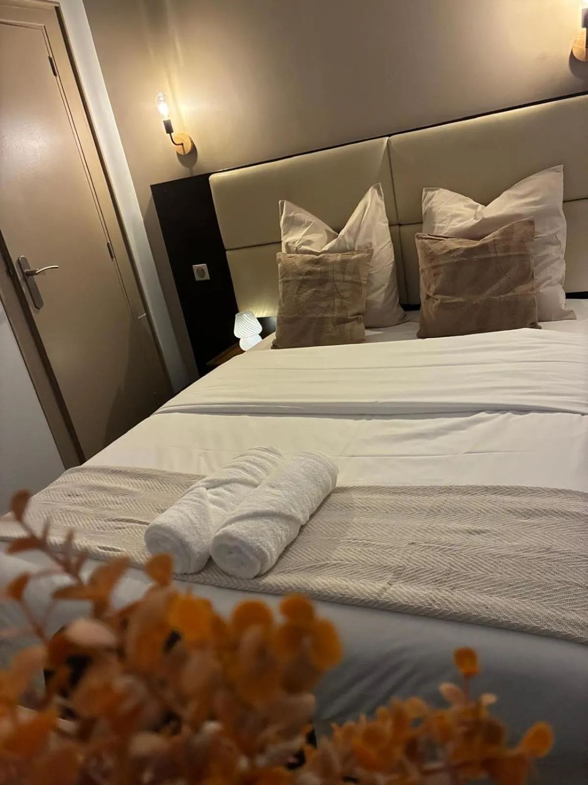 Bed in Hôtel Astrid