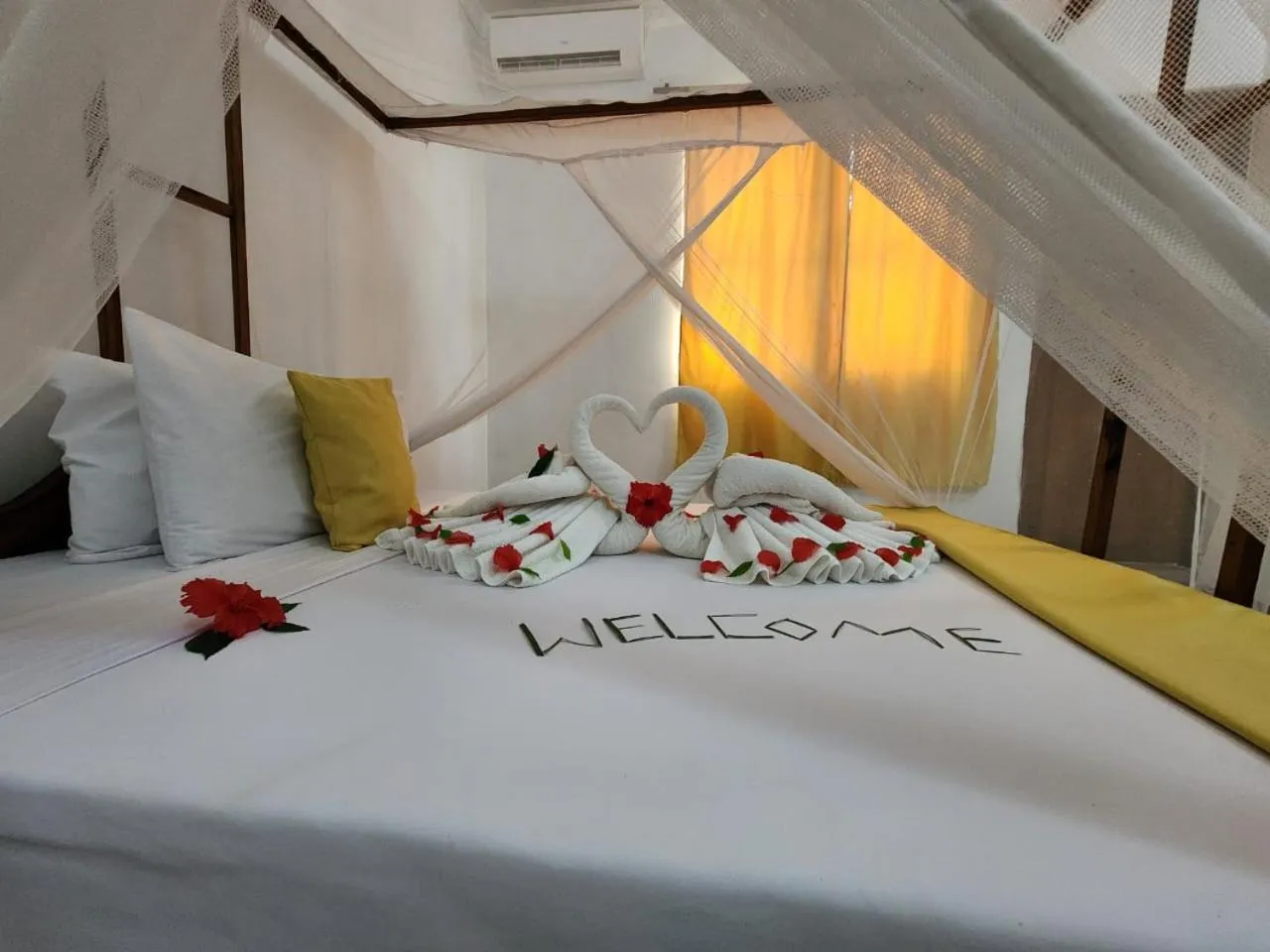 Bed in Seagull Nungwi Resort