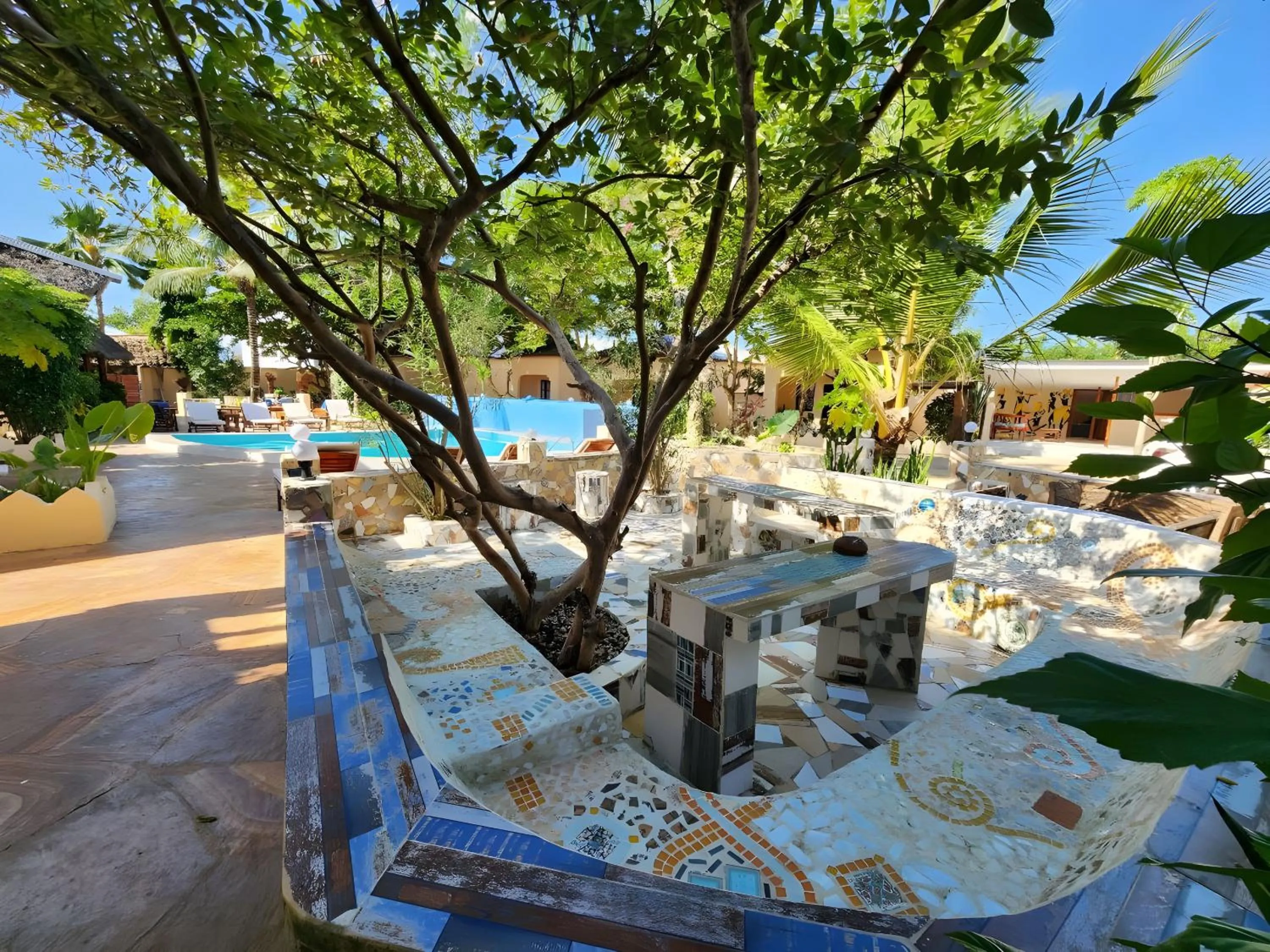 sunbed in Seagull Nungwi Resort