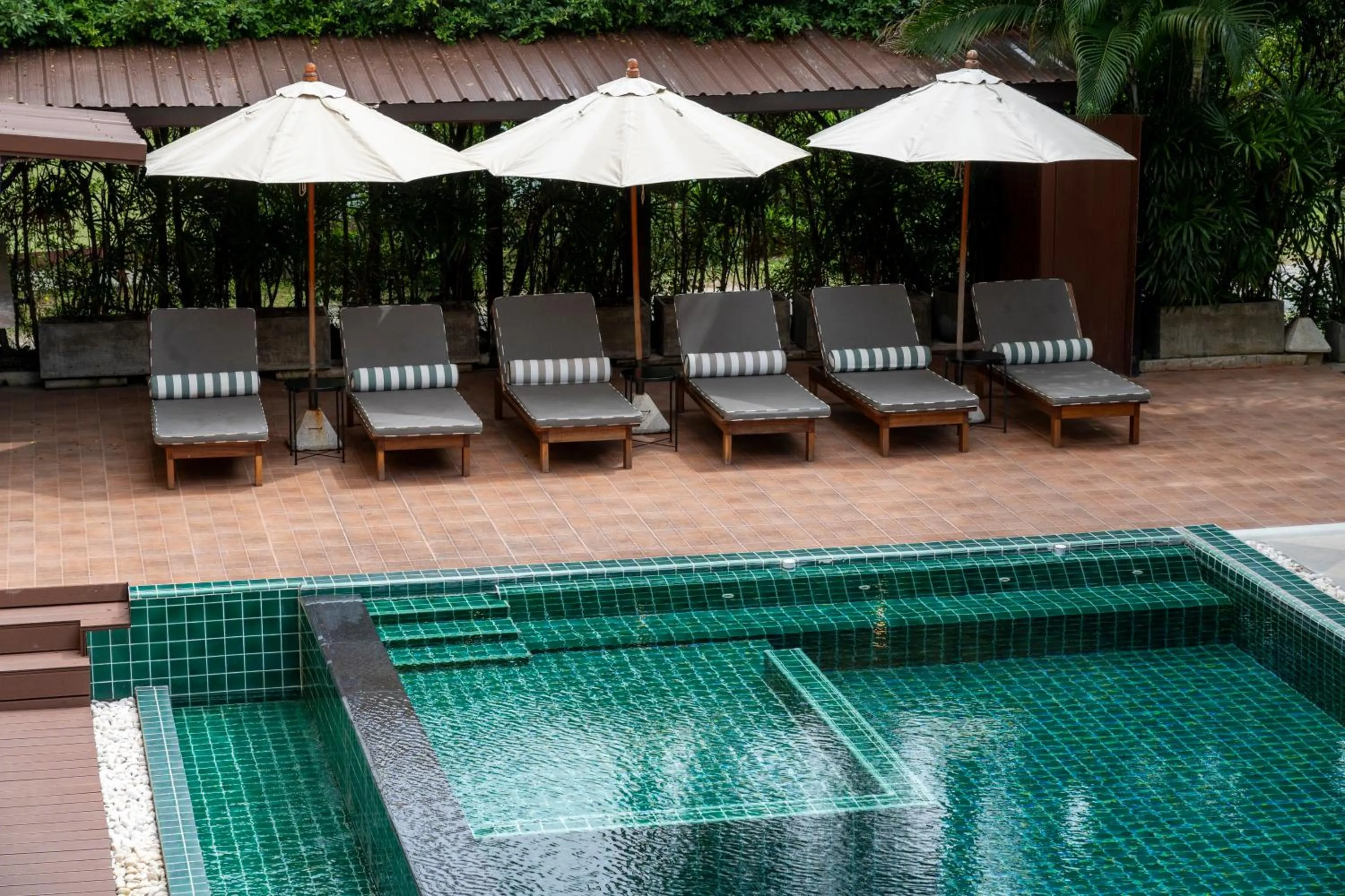 Pool view in Buasri Boutique Patong