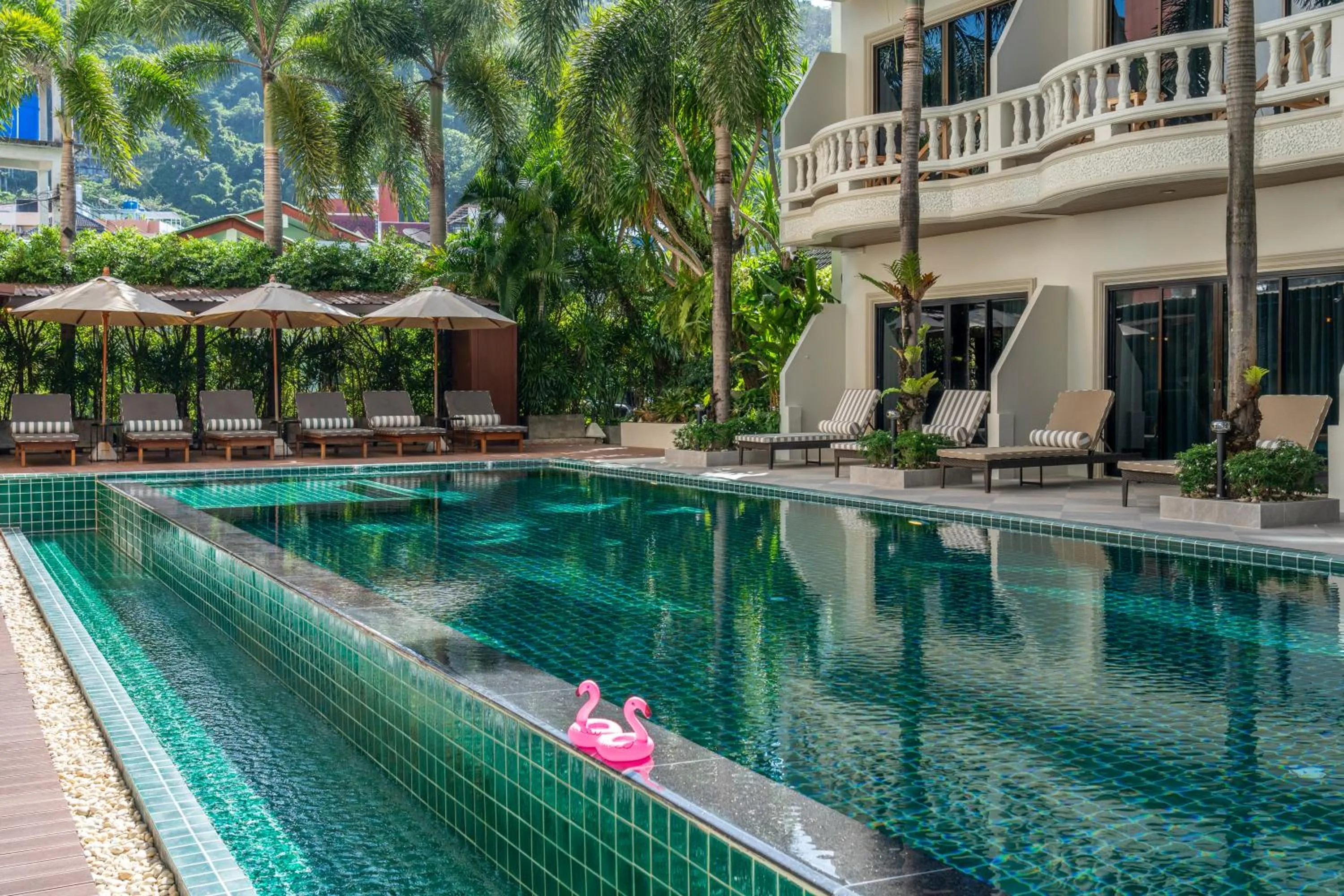 Pool view in Buasri Boutique Patong