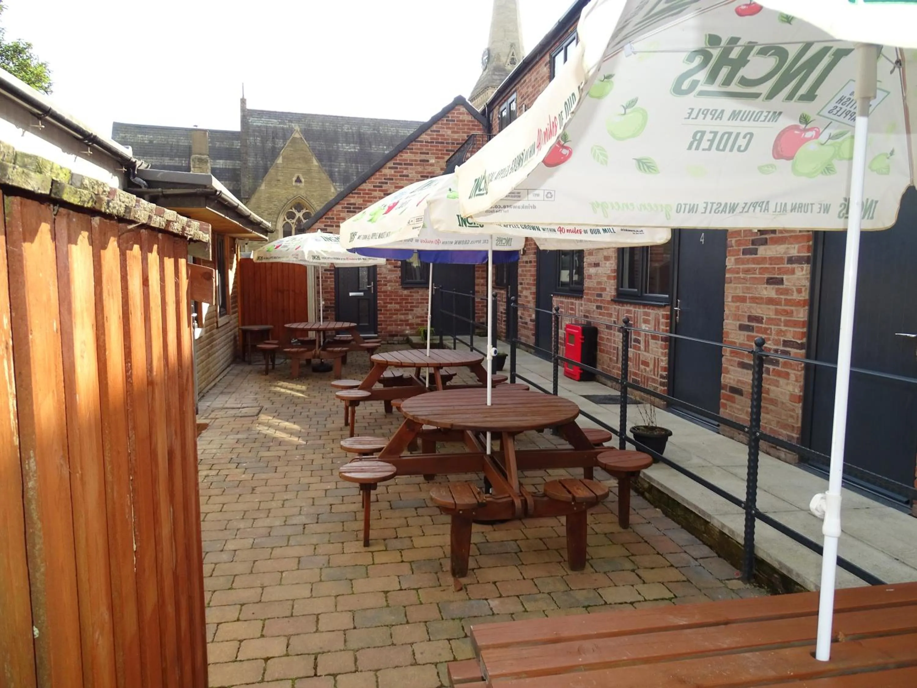 Garden view in Oddfellows Hotel