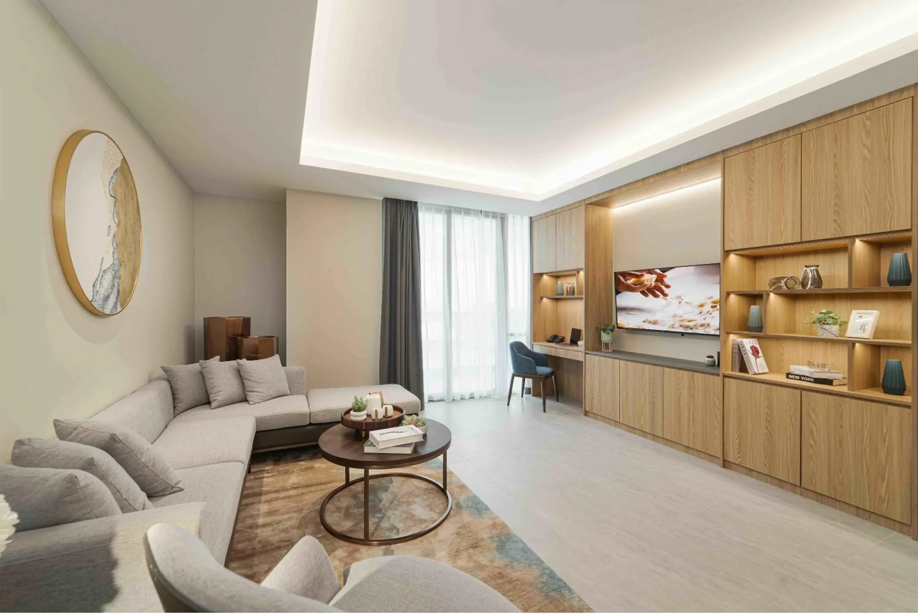 Living room in Oakwood Hotel & Apartments Grand Batam Living room in Oakwood Hotel & Apartments Grand Batam