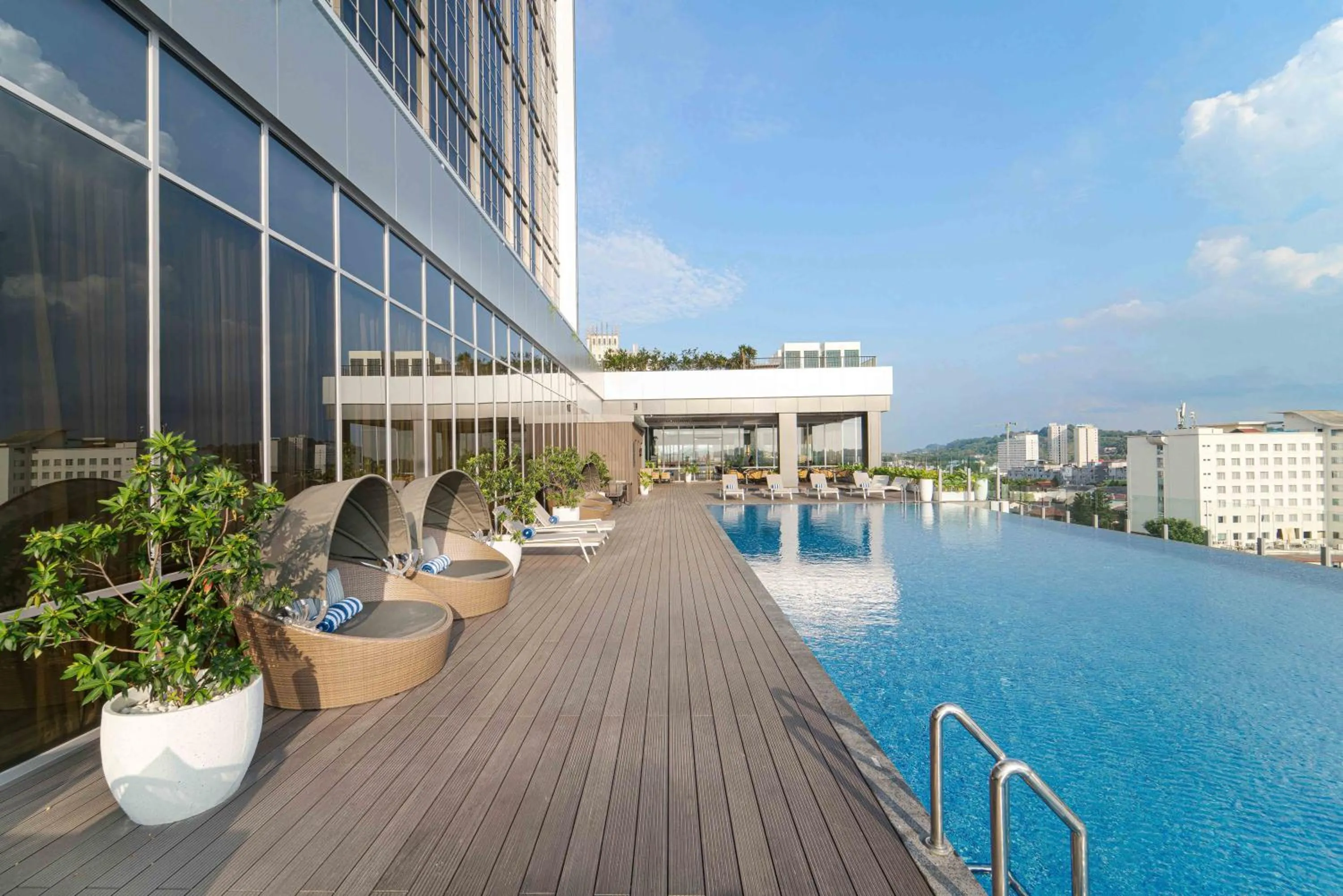 Balcony/Terrace in Oakwood Hotel & Apartments Grand Batam