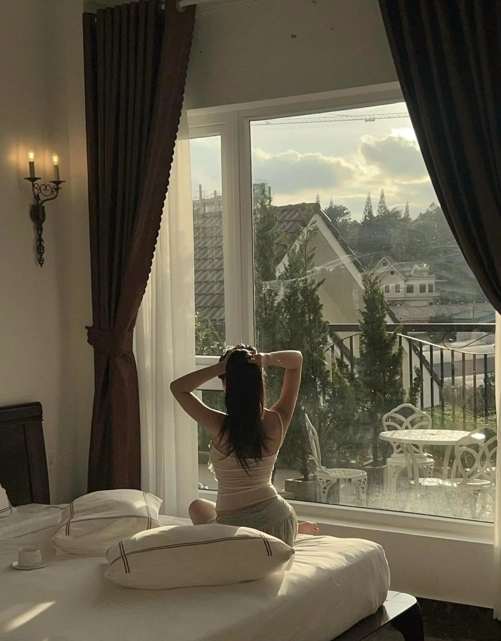 Natural landscape, Bed in The Manor Villas Da Lat