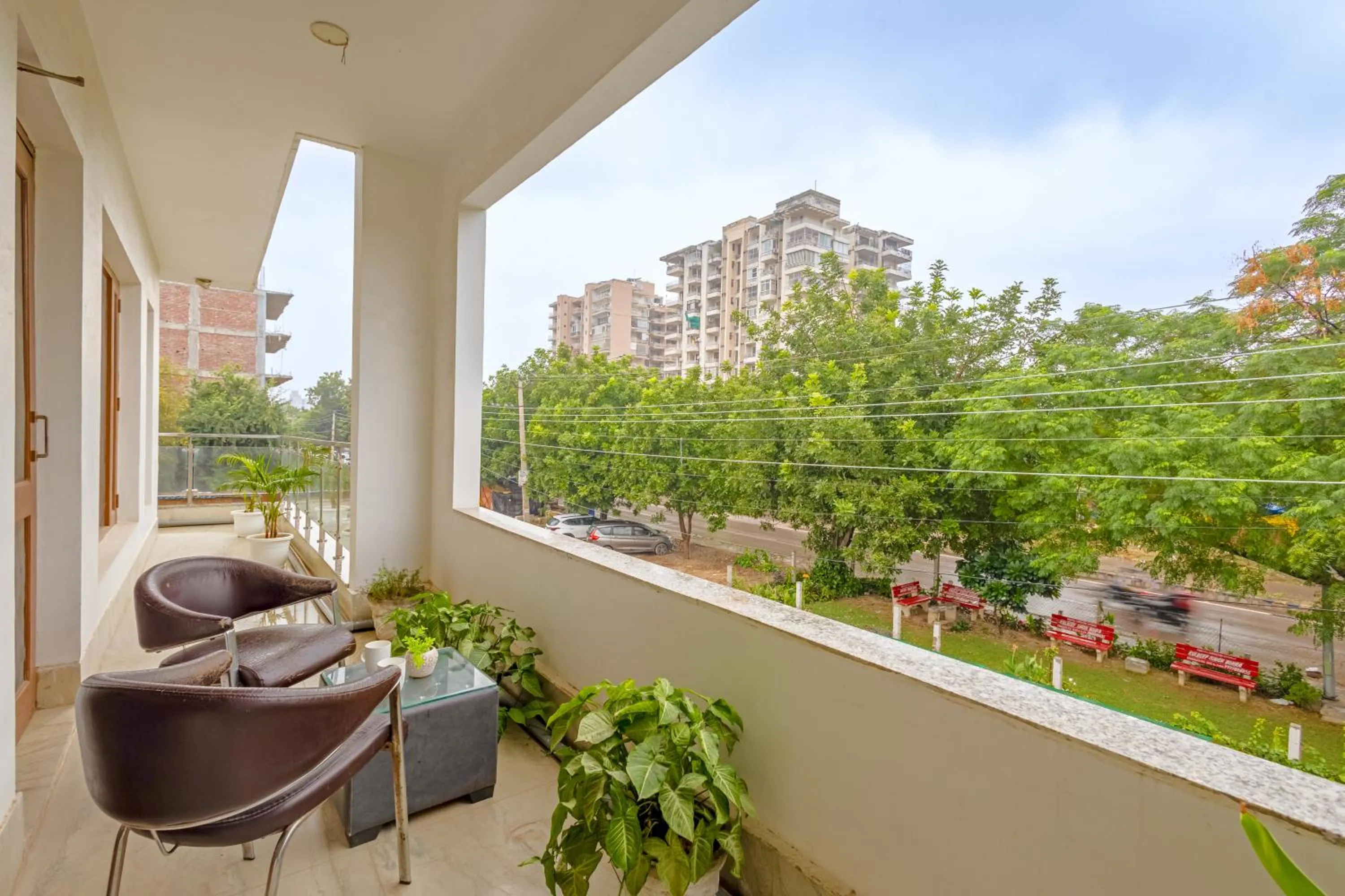 Balcony/Terrace in Hotel Ashiyana Elite I Near Dlf Golf Course Road I Gurgaon