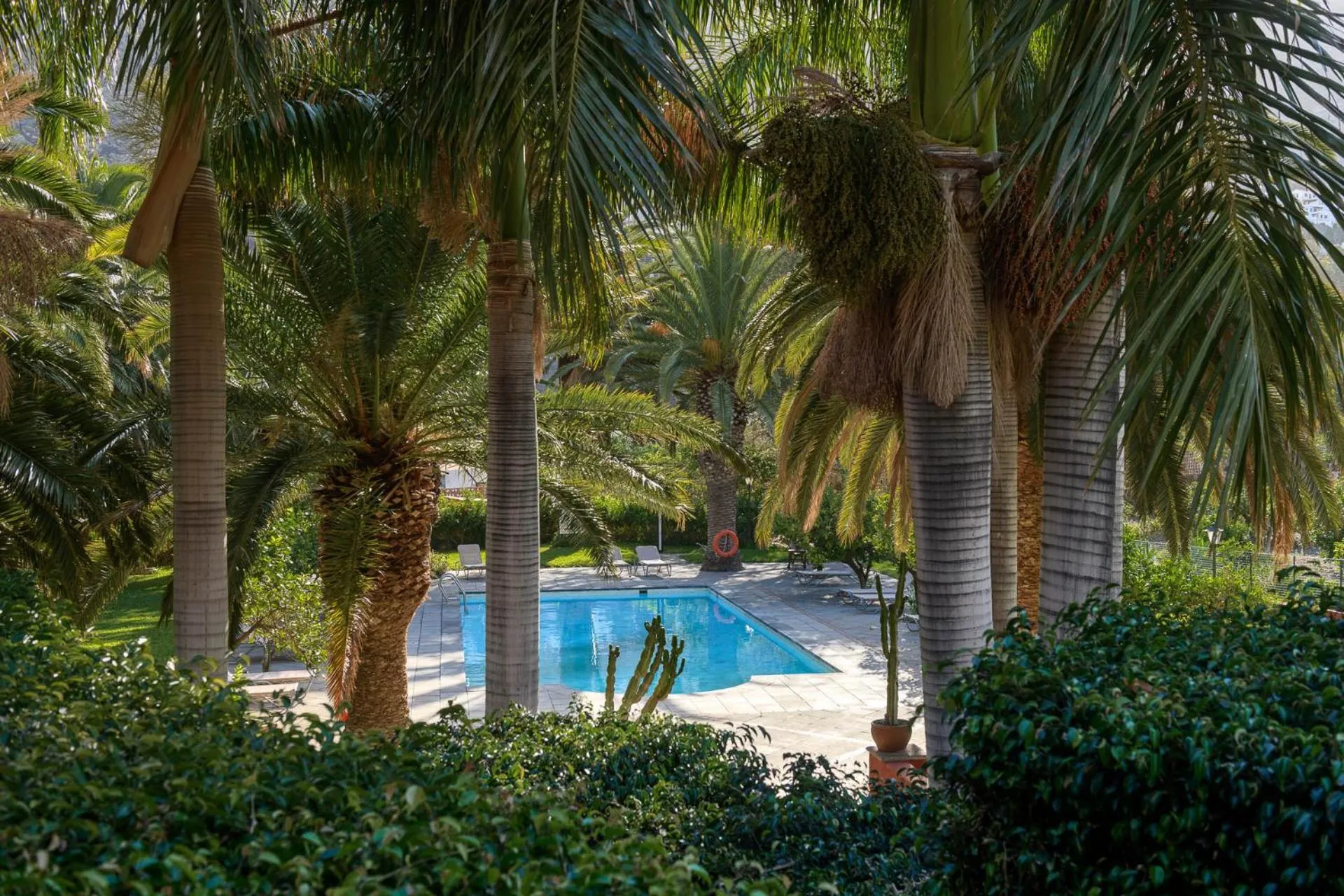 Pool view in Hotel Rural Las Longueras