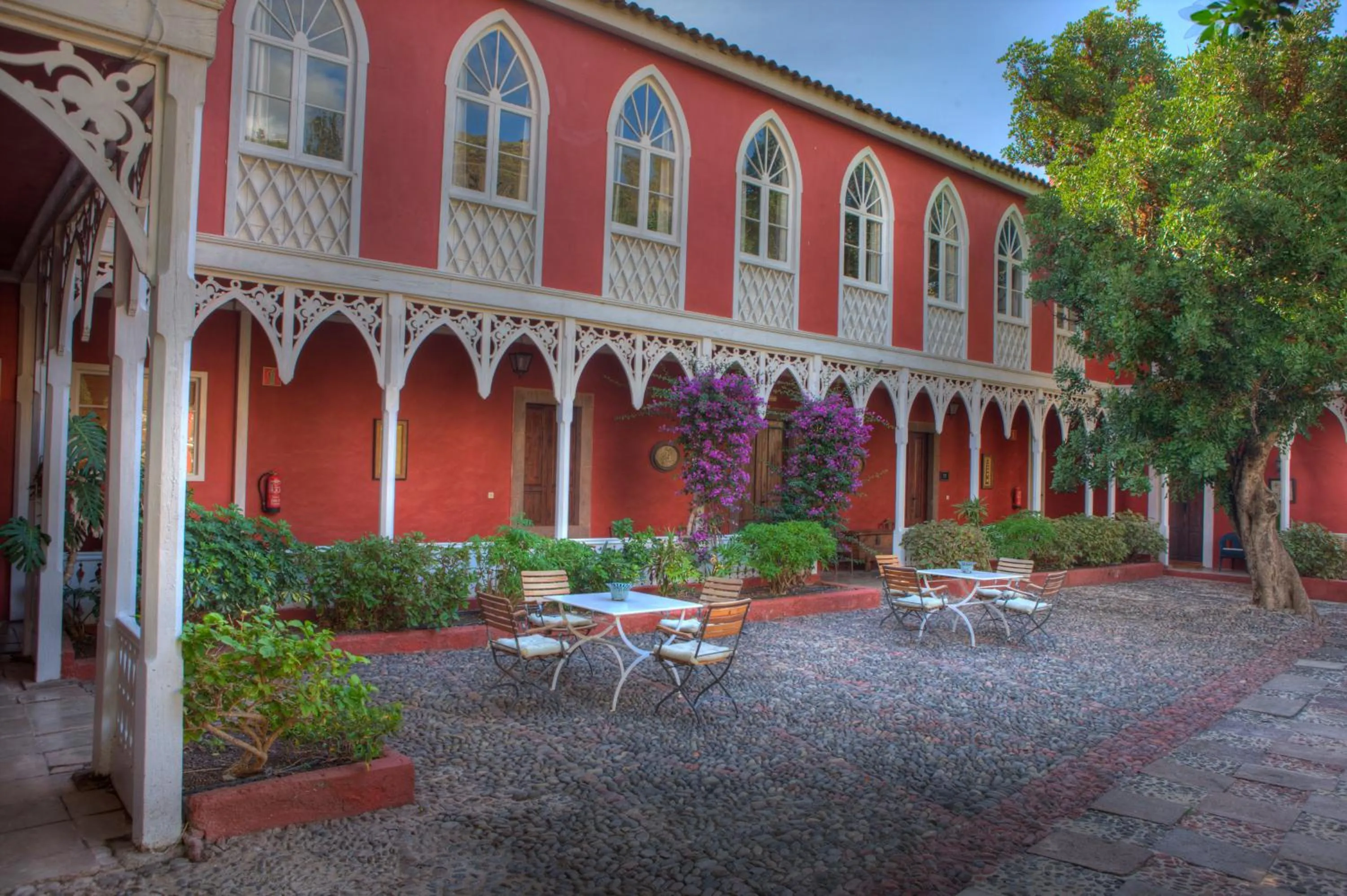 Patio in Hotel Rural Las Longueras