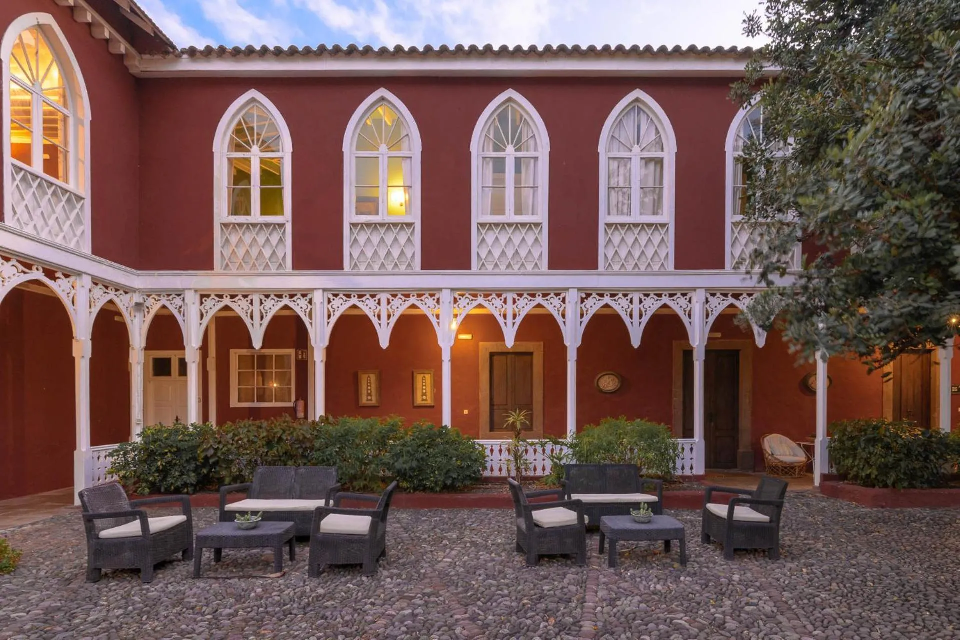 Patio in Hotel Rural Las Longueras