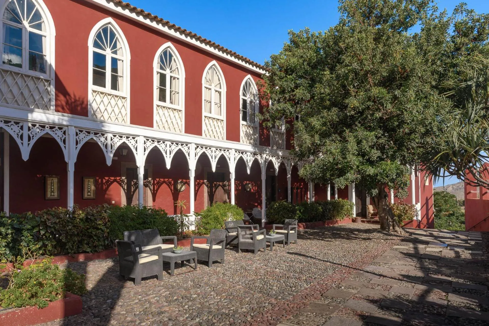 Patio in Hotel Rural Las Longueras