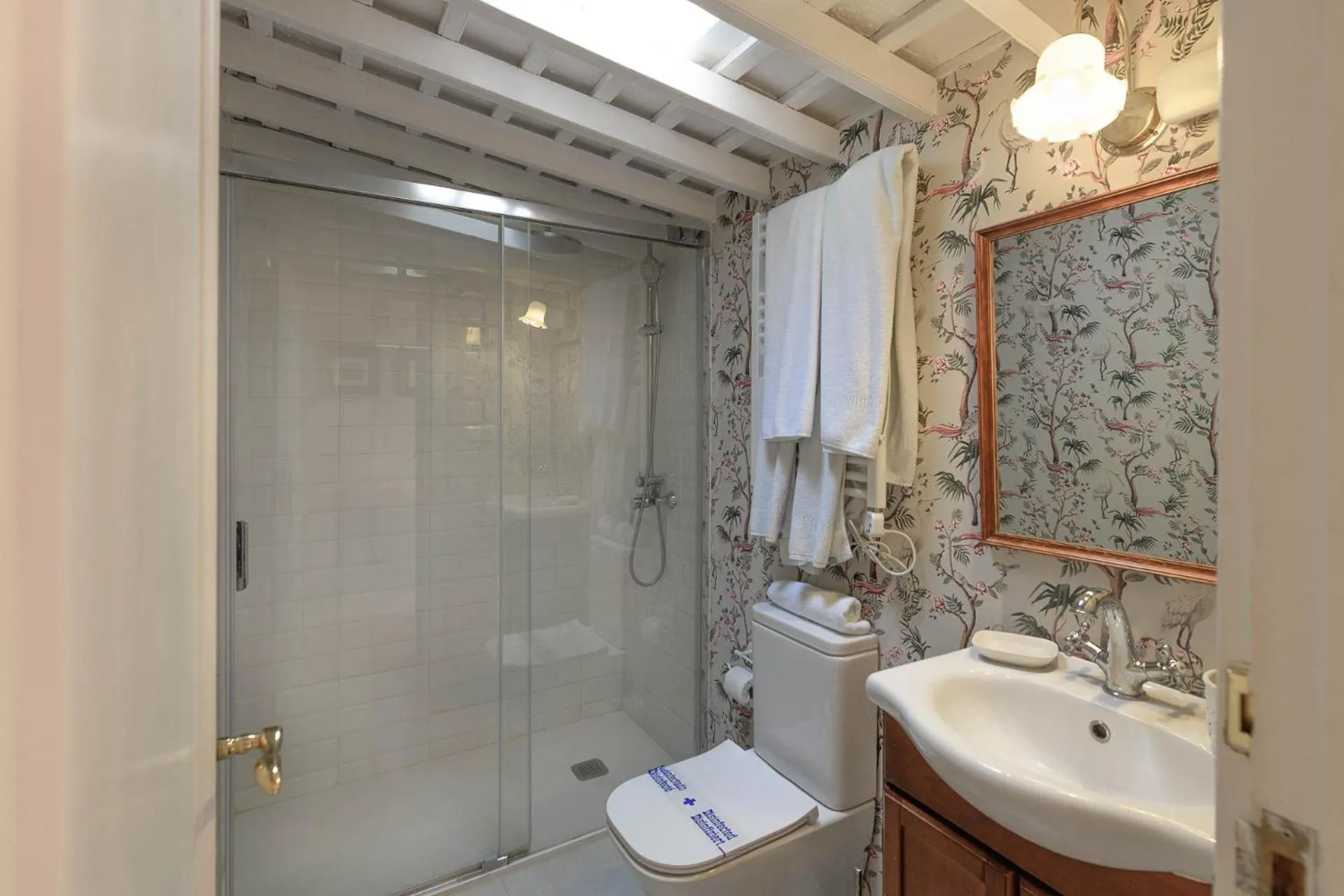 Shower in Hotel Rural Las Longueras