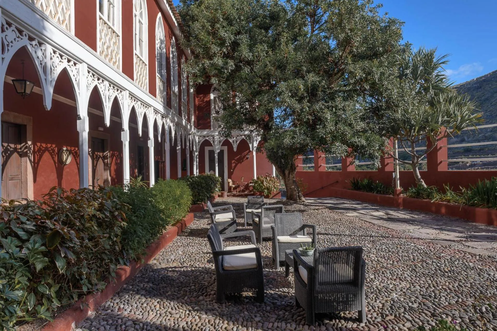 Patio in Hotel Rural Las Longueras