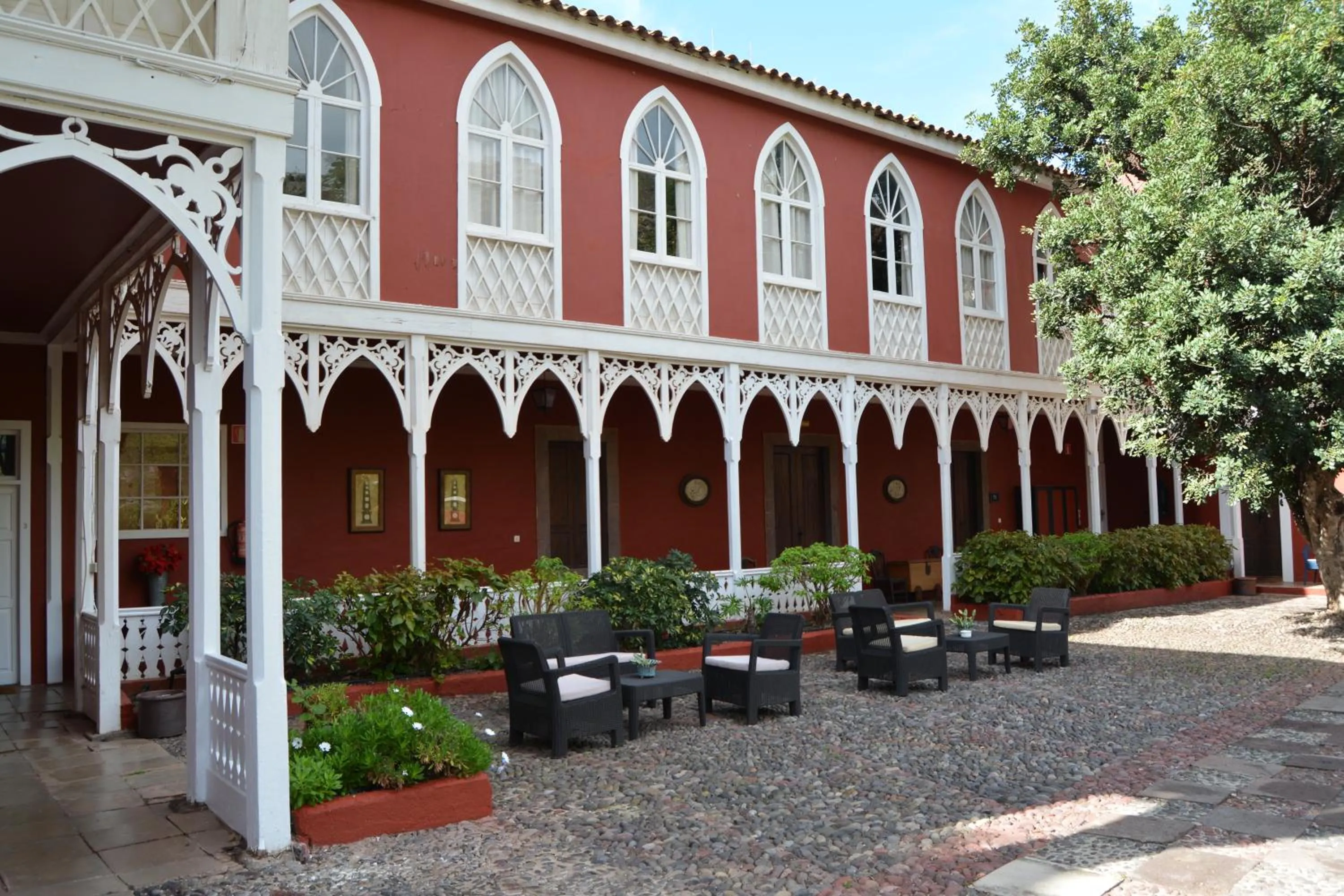 Patio in Hotel Rural Las Longueras