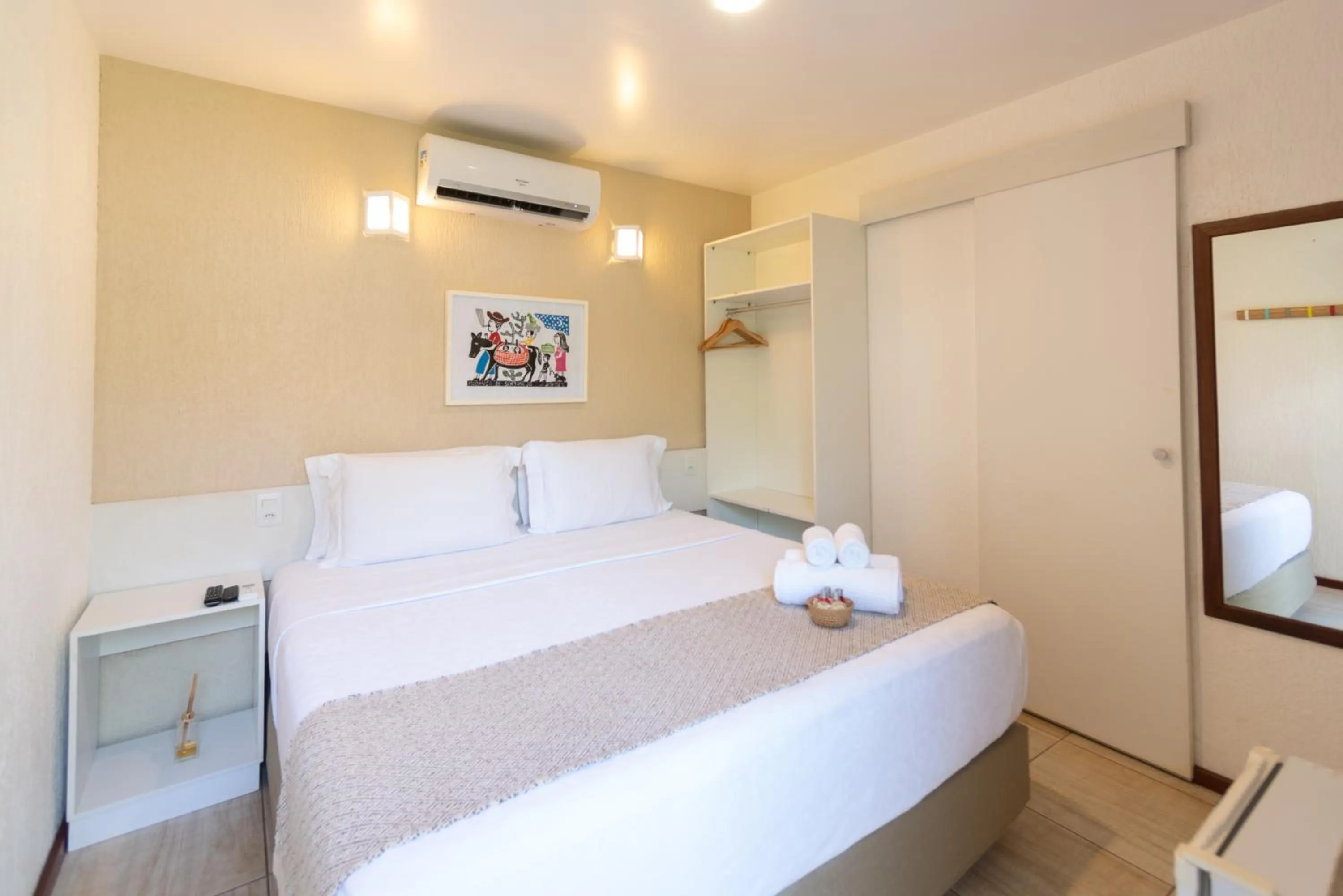 Bed in Pousada Malibu