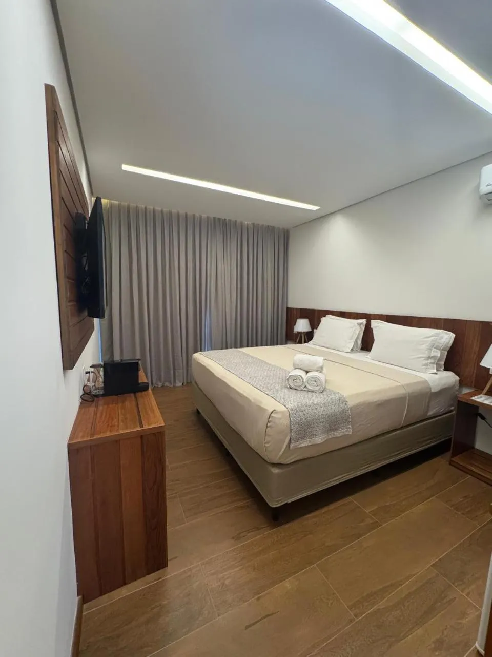 Bed in Pousada Malibu