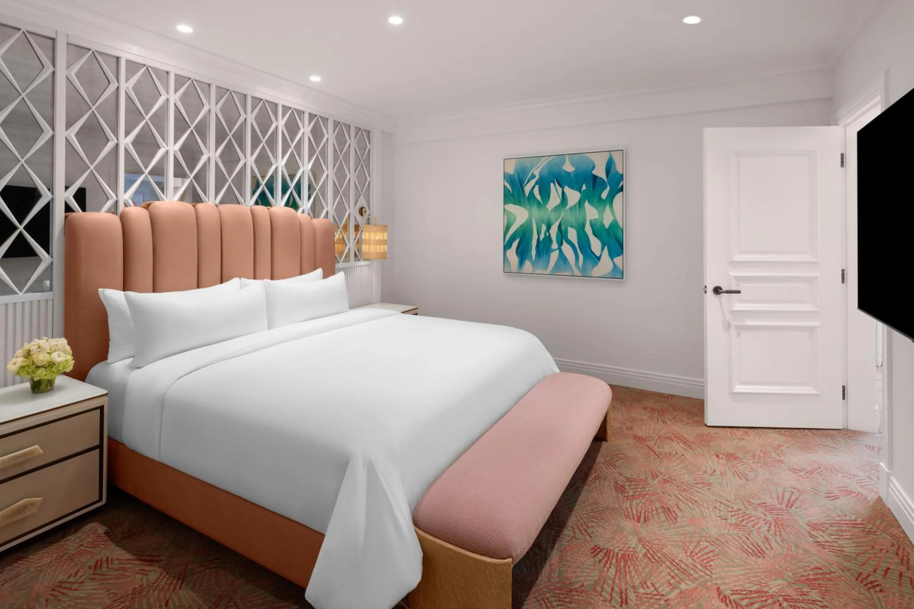 Bedroom, Bed in Palm House Hotel Palm Beach