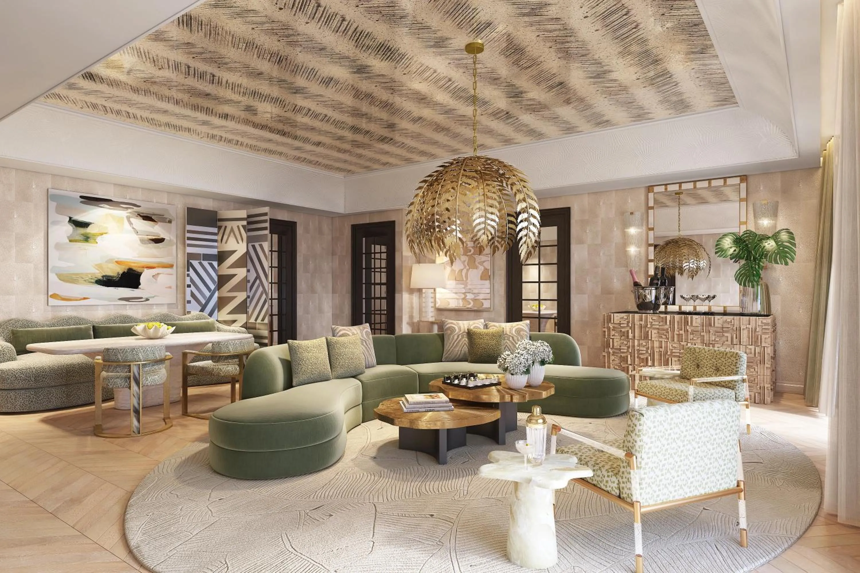 Living room in Palm House Hotel Palm Beach