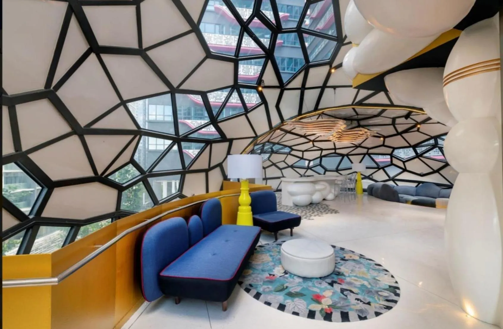 Seating area in ARTE Plus, Jalan Ampang