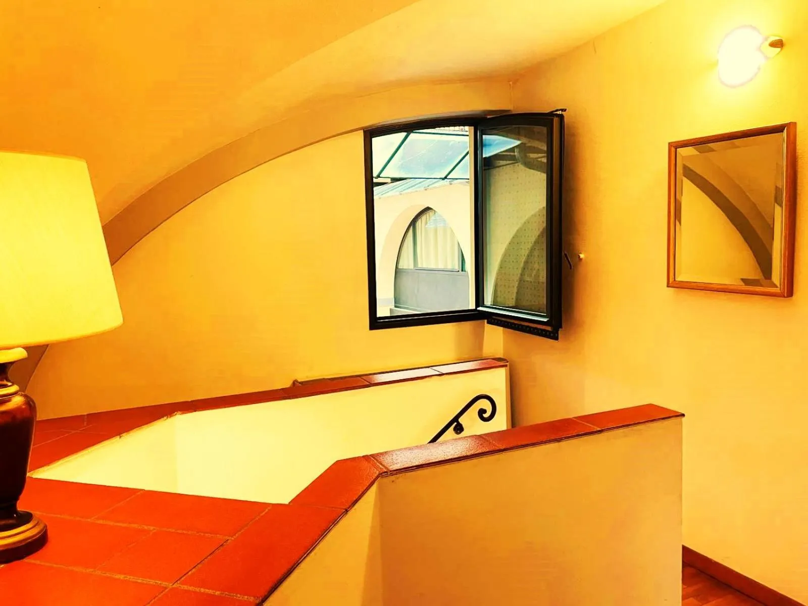 Seating area, Bed in Hotel Residence La Contessina