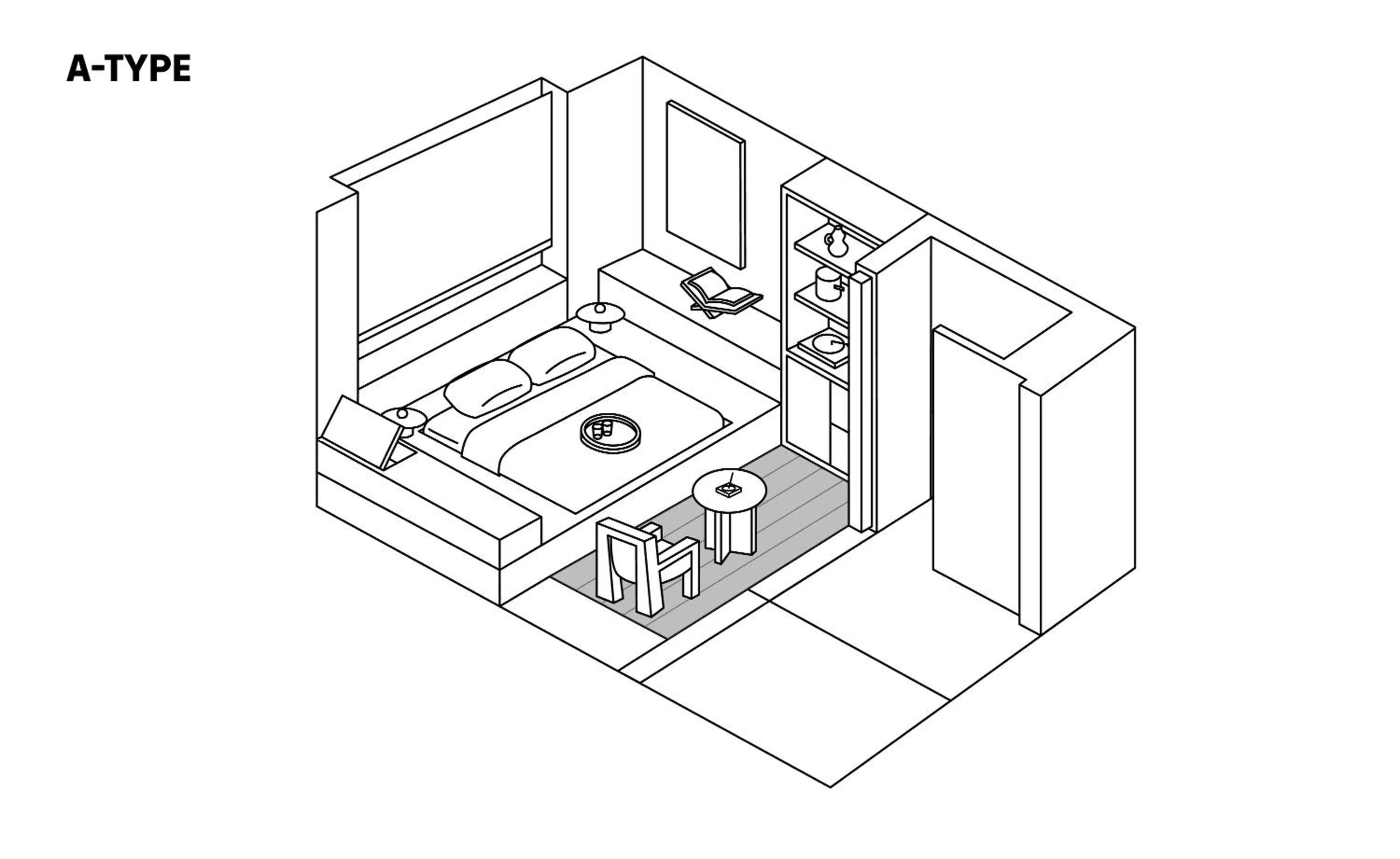 Floor plan in After Chapter Hotel Gwanganri
