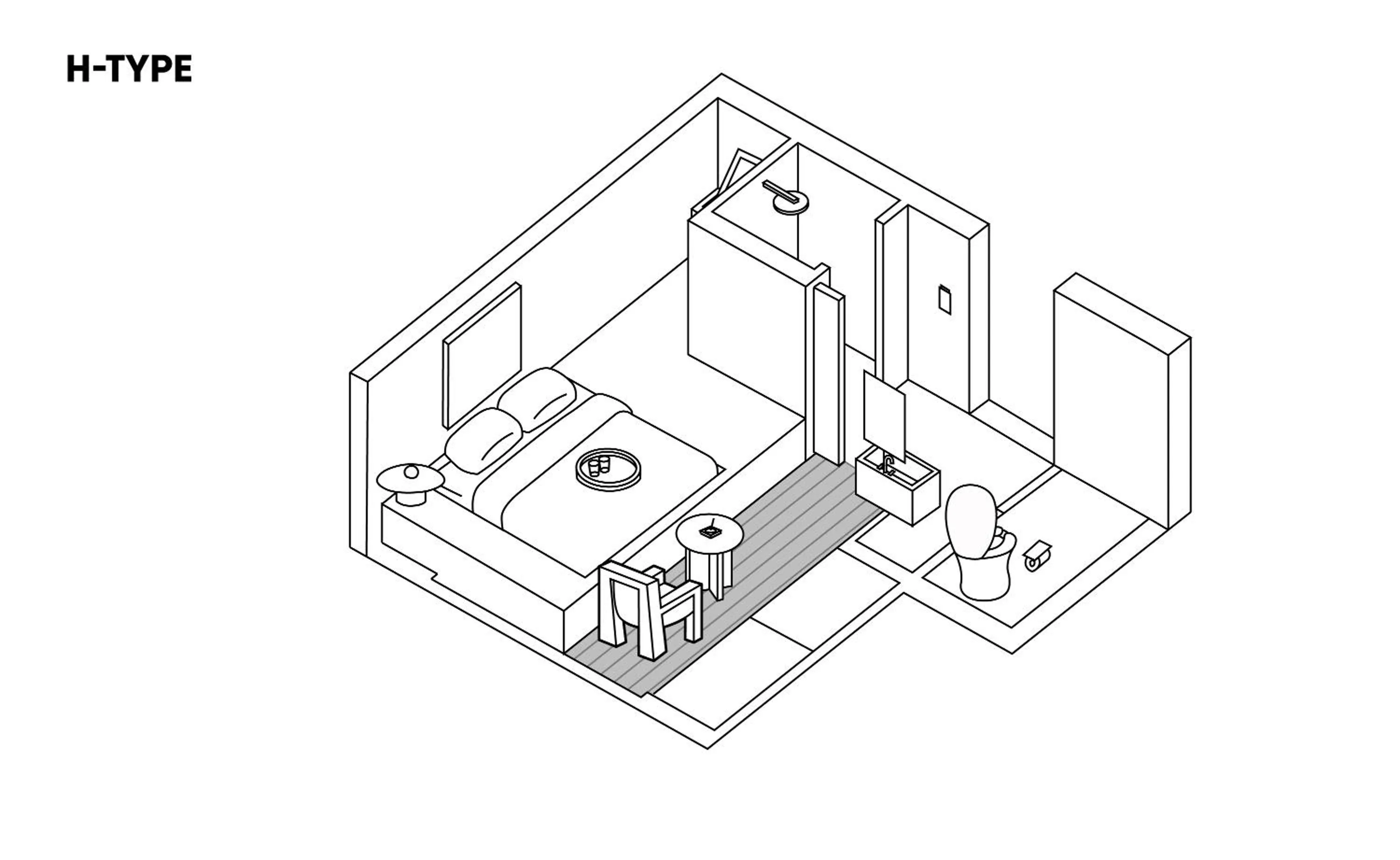 Floor plan in After Chapter Hotel Gwanganri