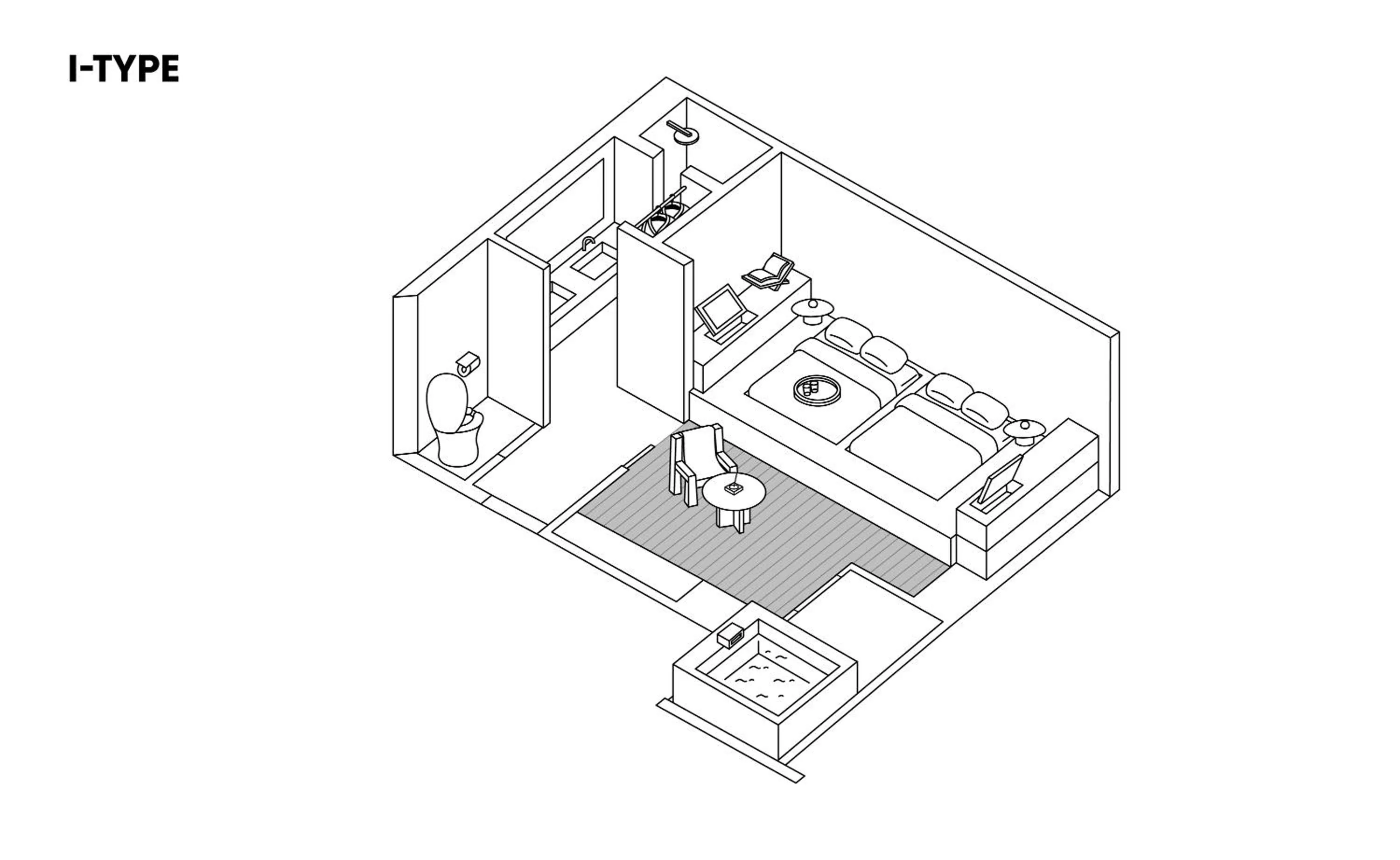Floor plan in After Chapter Hotel Gwanganri