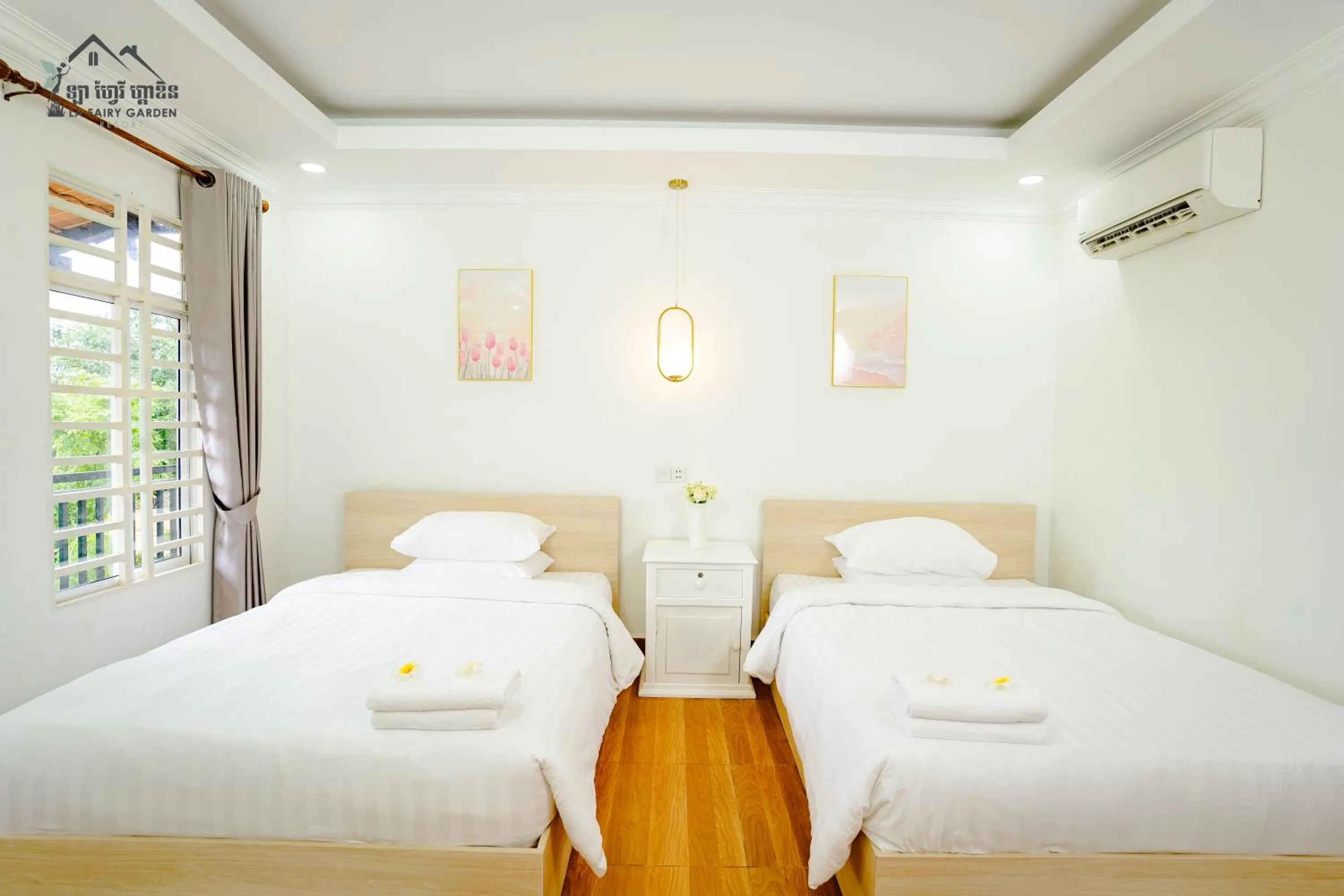 Bed in La Fairy Garden Resort