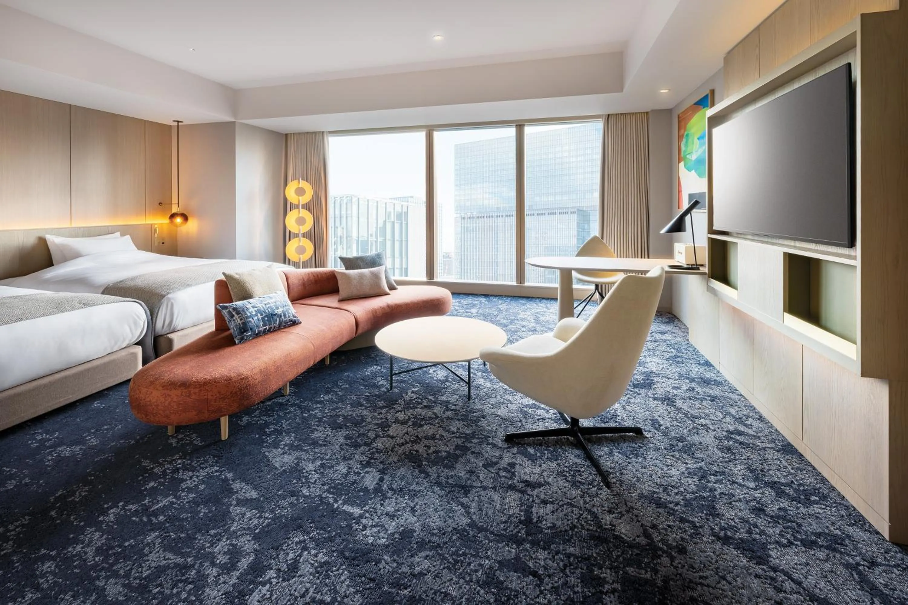 Photo of the whole room, Bed in Hotel Hankyu GRAN RESPIRE OSAKA