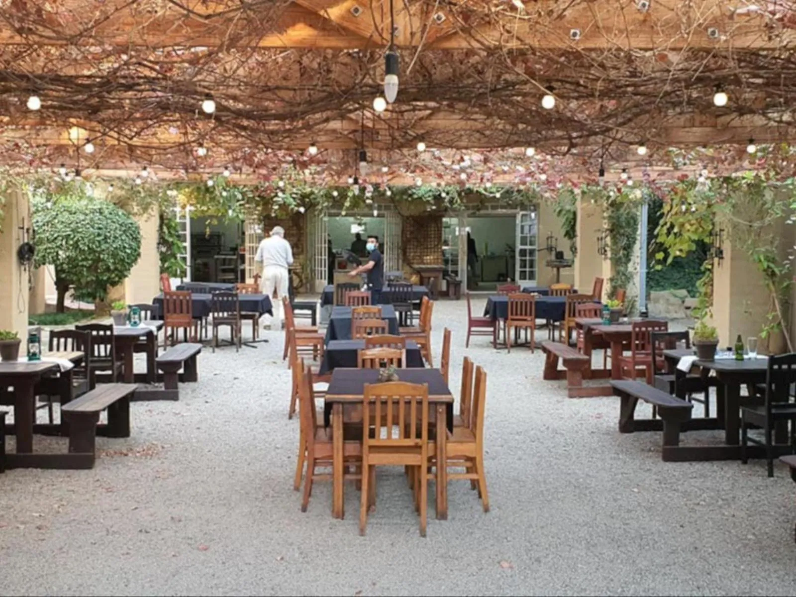 Patio in Chartwell Castle & Guest House