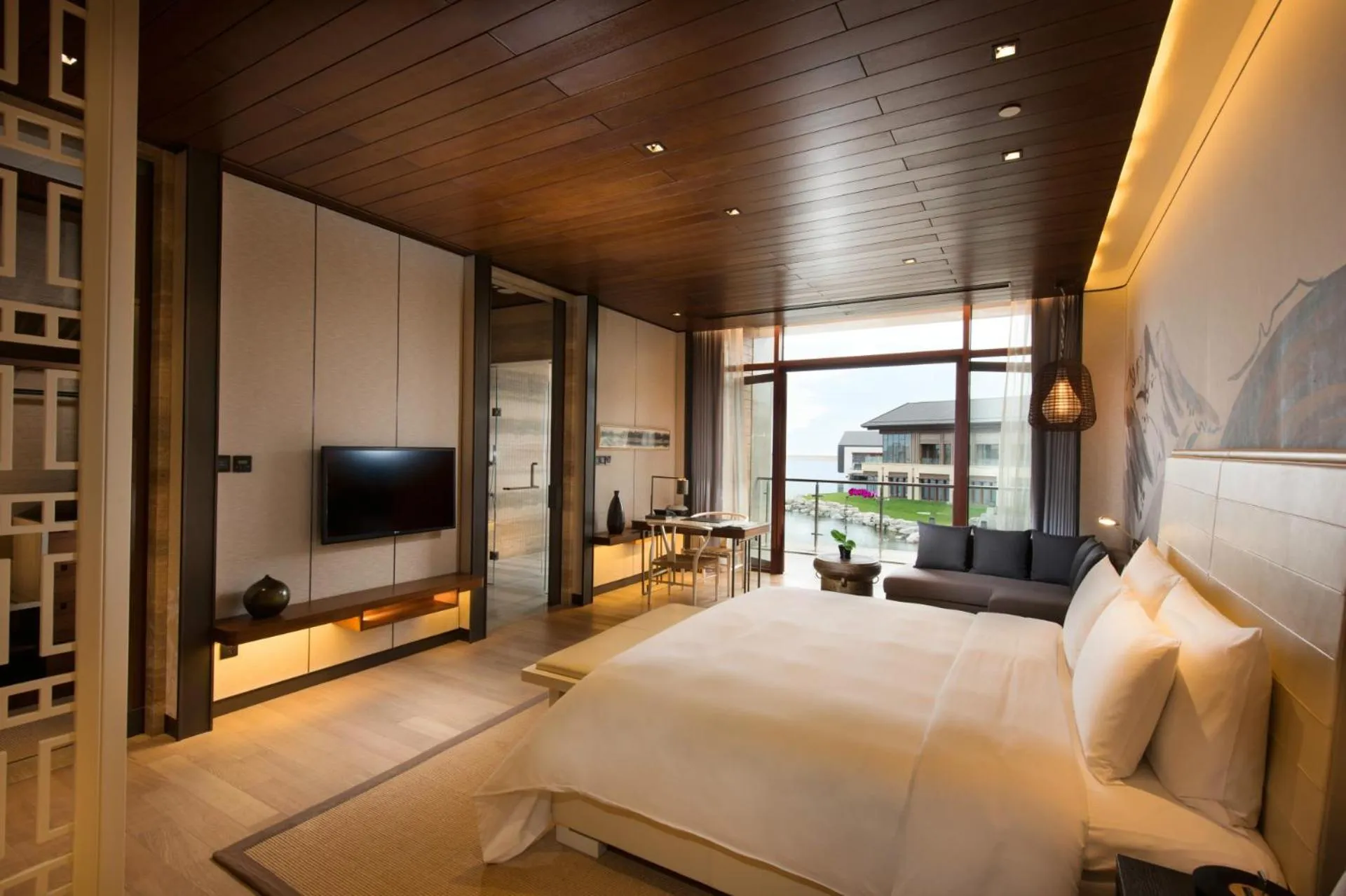 Bedroom, Bed in Yanqi Hotel, Managed by Kempinski