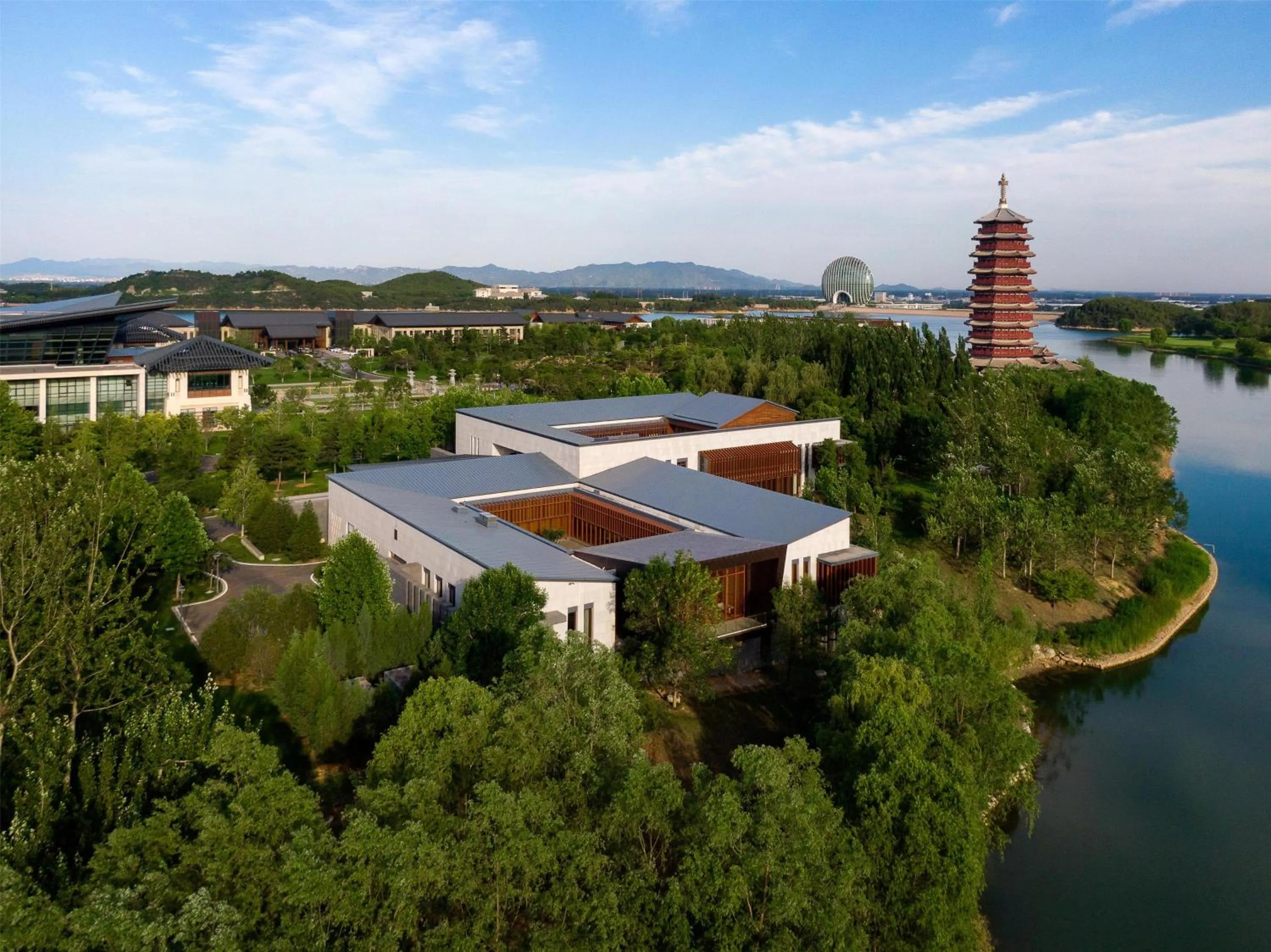 Property building in Yanqi Hotel, Managed by Kempinski