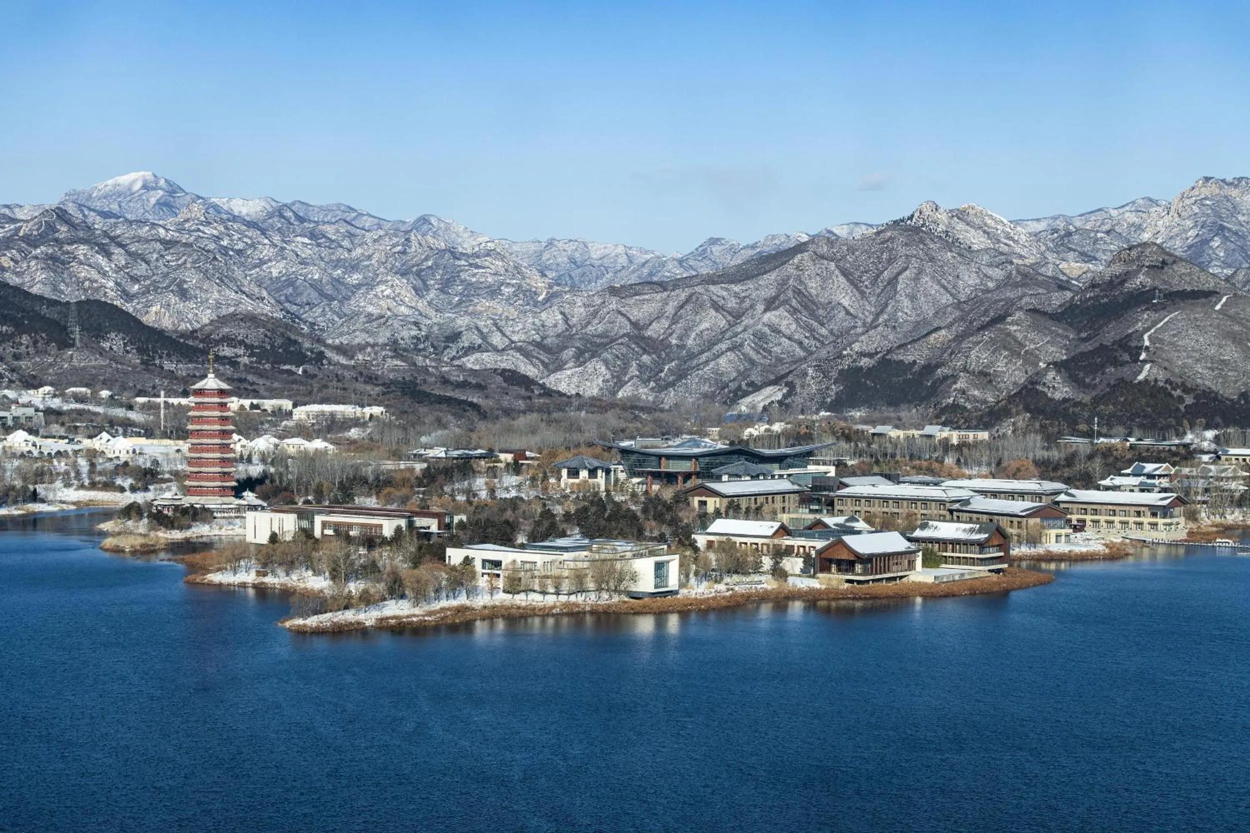 Property building in Yanqi Hotel, Managed by Kempinski