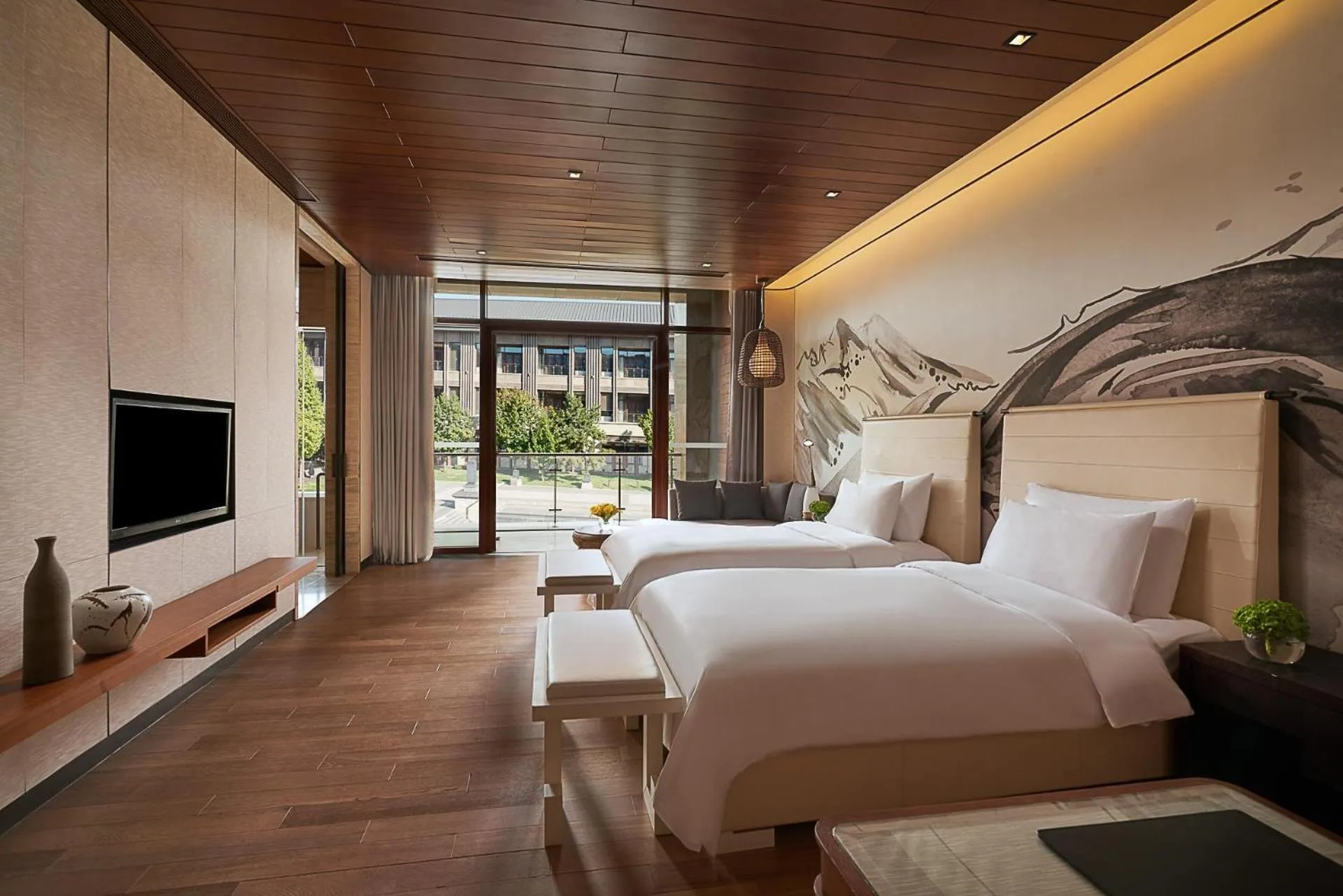 Bedroom, Bed in Yanqi Hotel, Managed by Kempinski