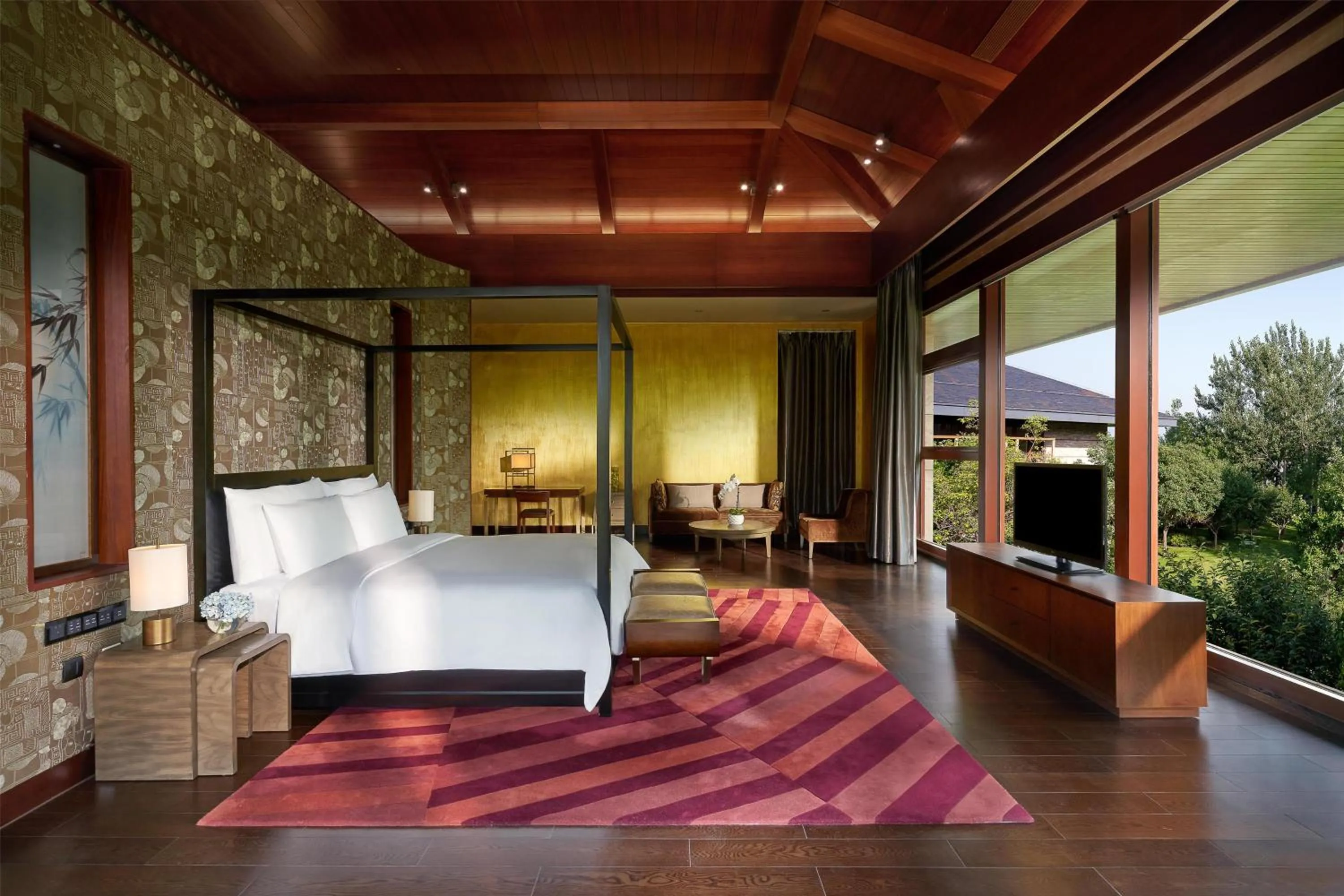 Bedroom, Bed in Yanqi Hotel, Managed by Kempinski