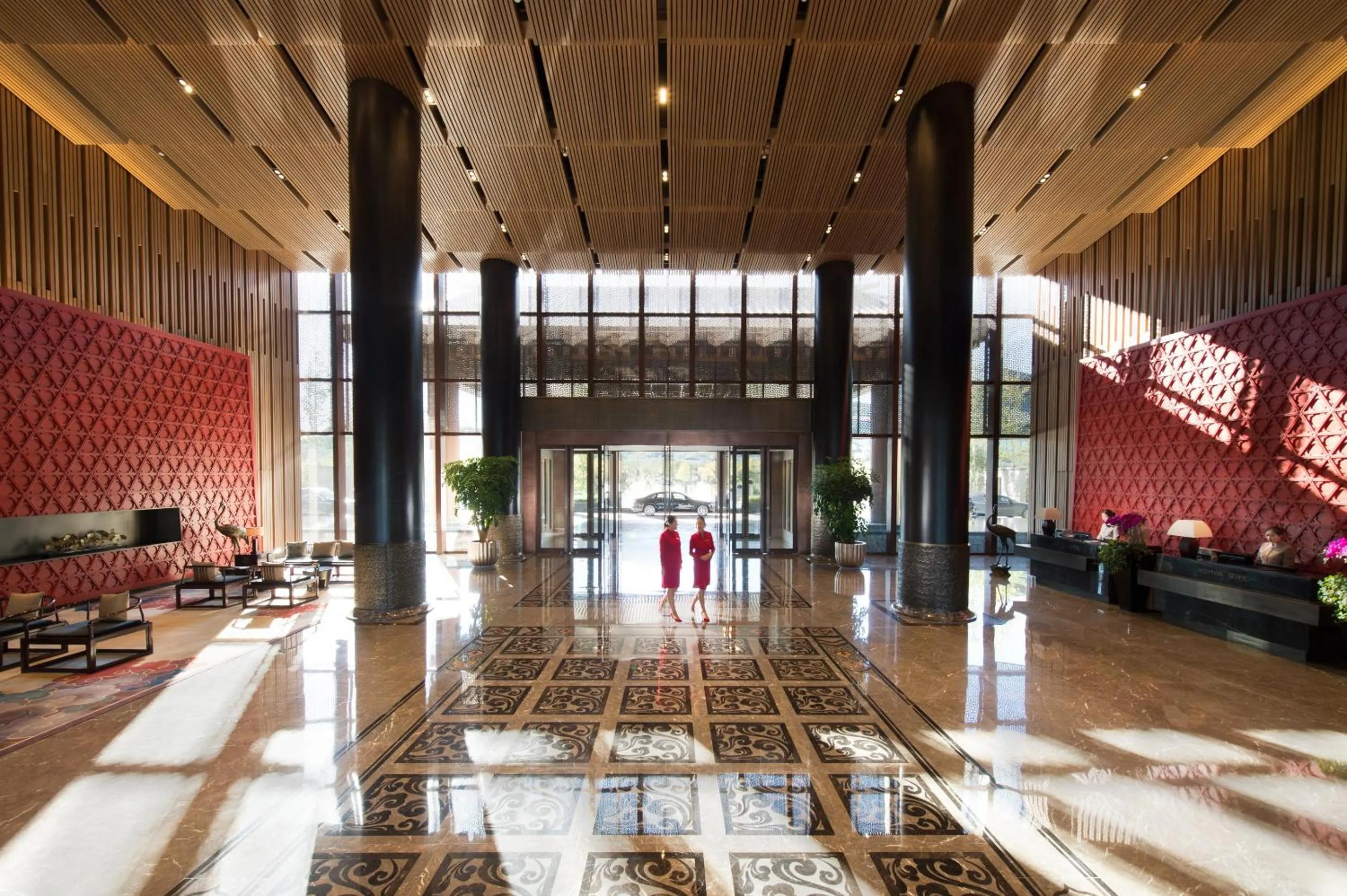 Lobby or reception in Yanqi Hotel, Managed by Kempinski