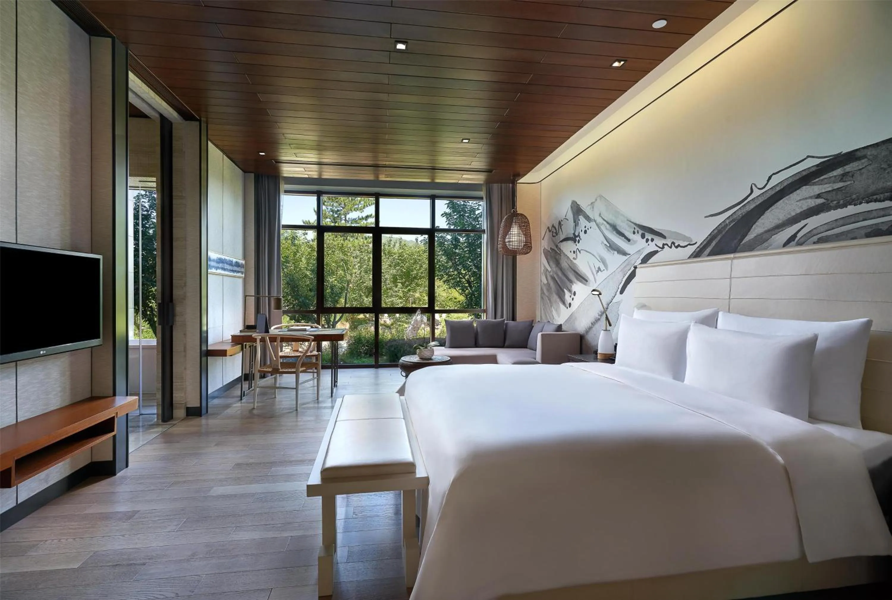 Bedroom, Bed in Yanqi Hotel, Managed by Kempinski