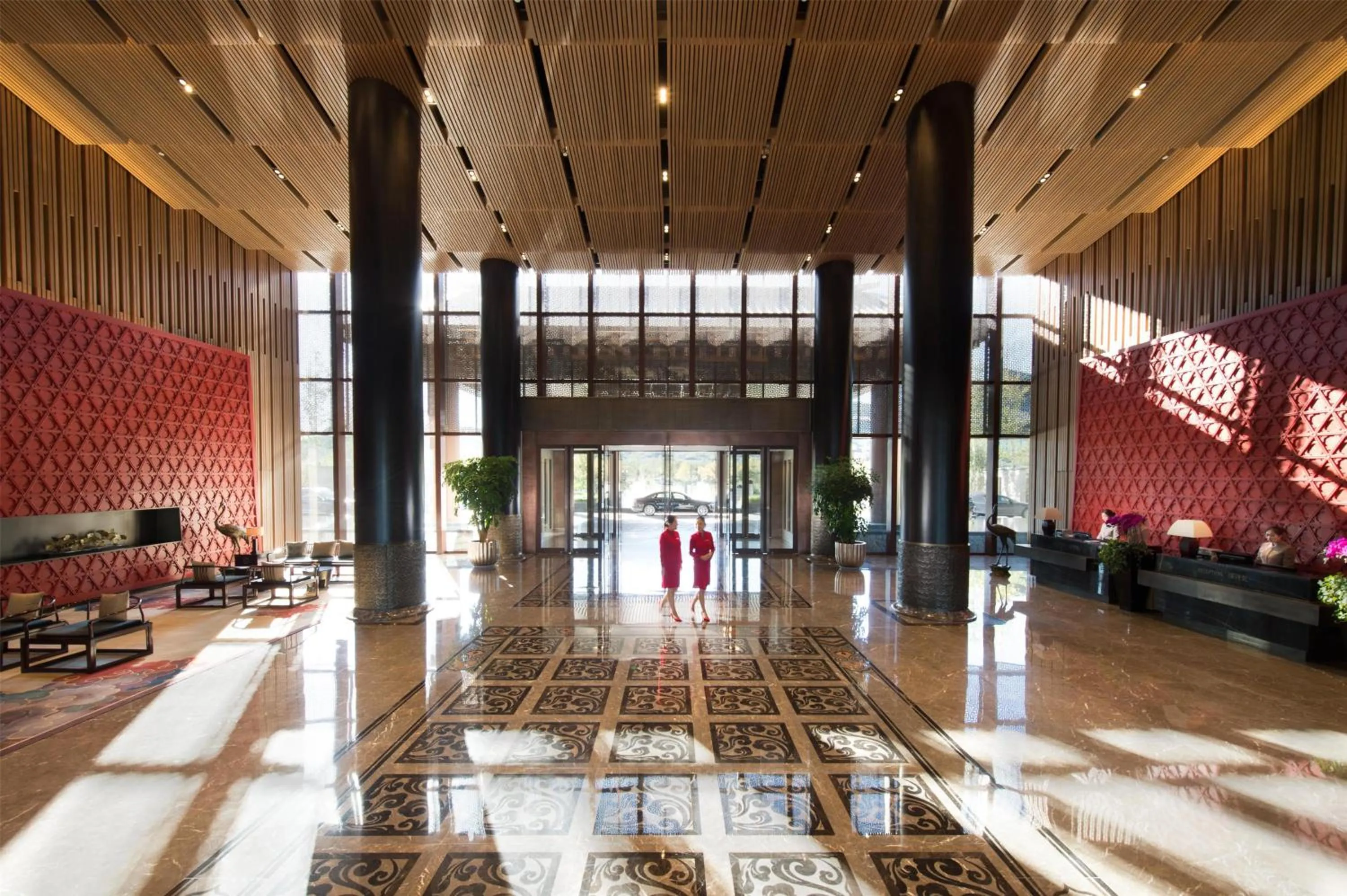 Lobby or reception in Yanqi Hotel, Managed by Kempinski