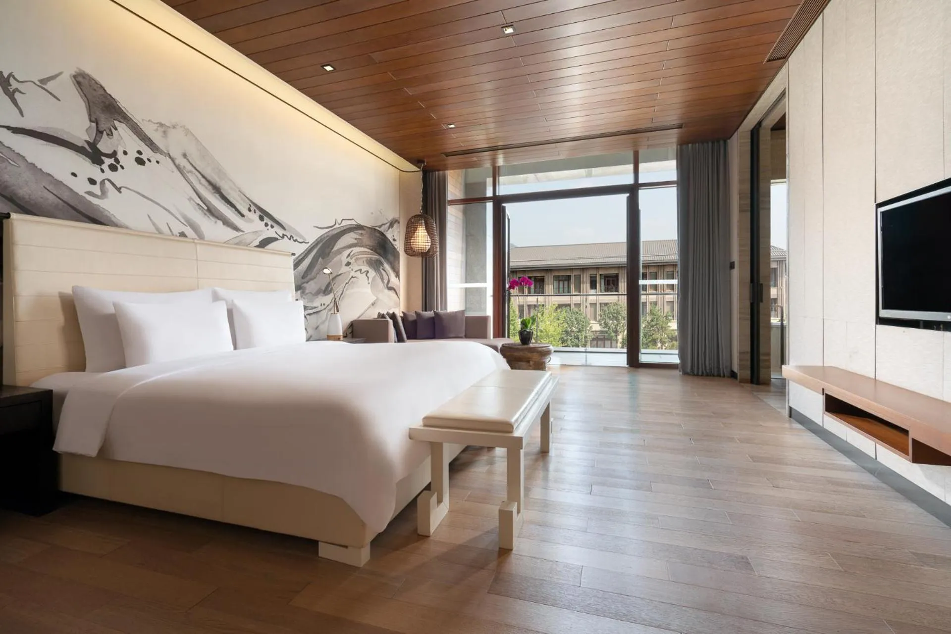 Bed in Yanqi Hotel, Managed by Kempinski