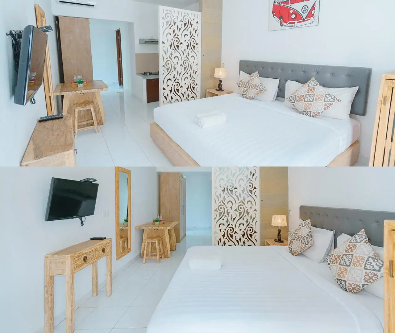 Bed in Odika Lovina Villas Bed in Odika Lovina Villas