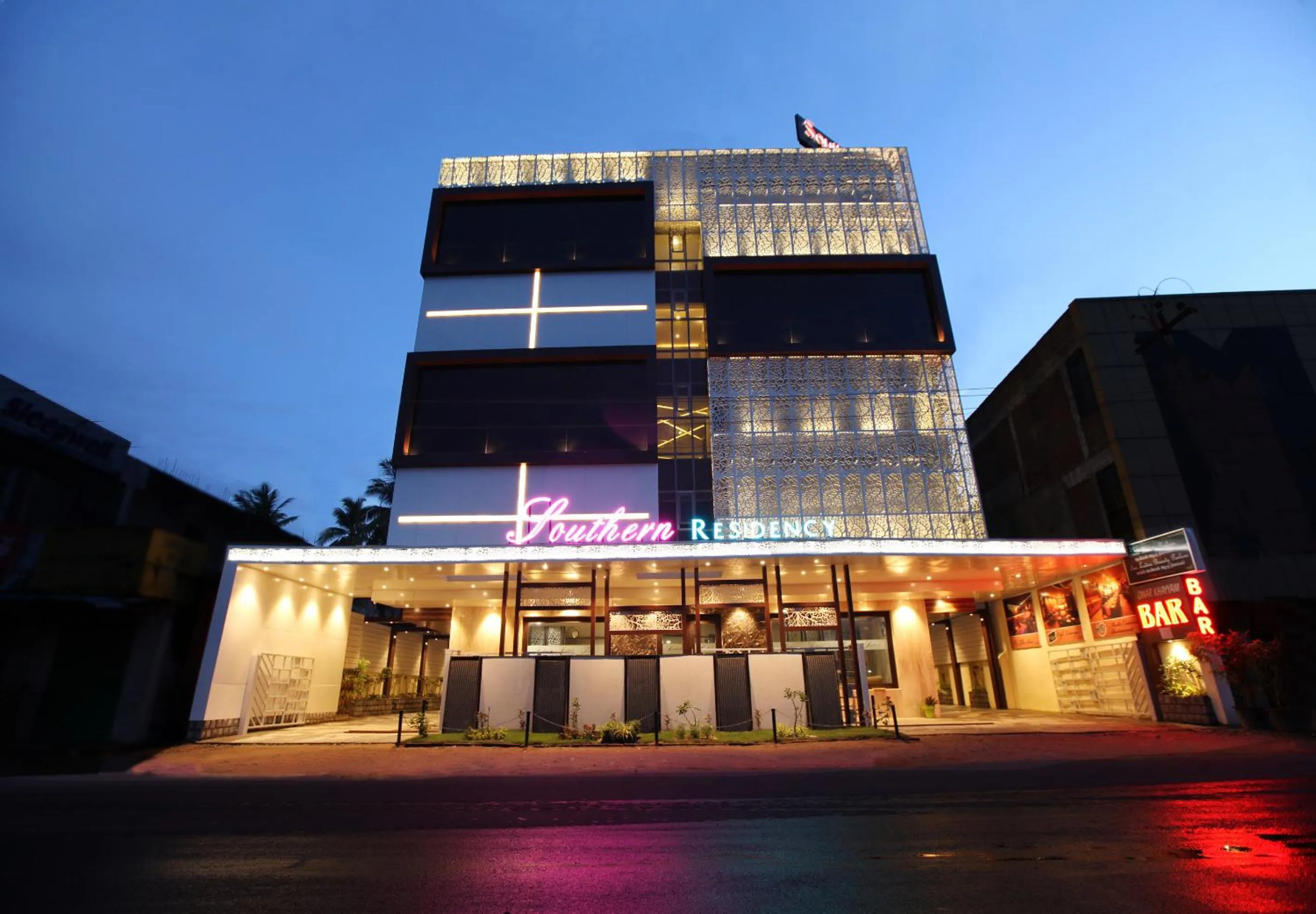 Facade/entrance in Hotel Southern Residency- near to SIPCOT