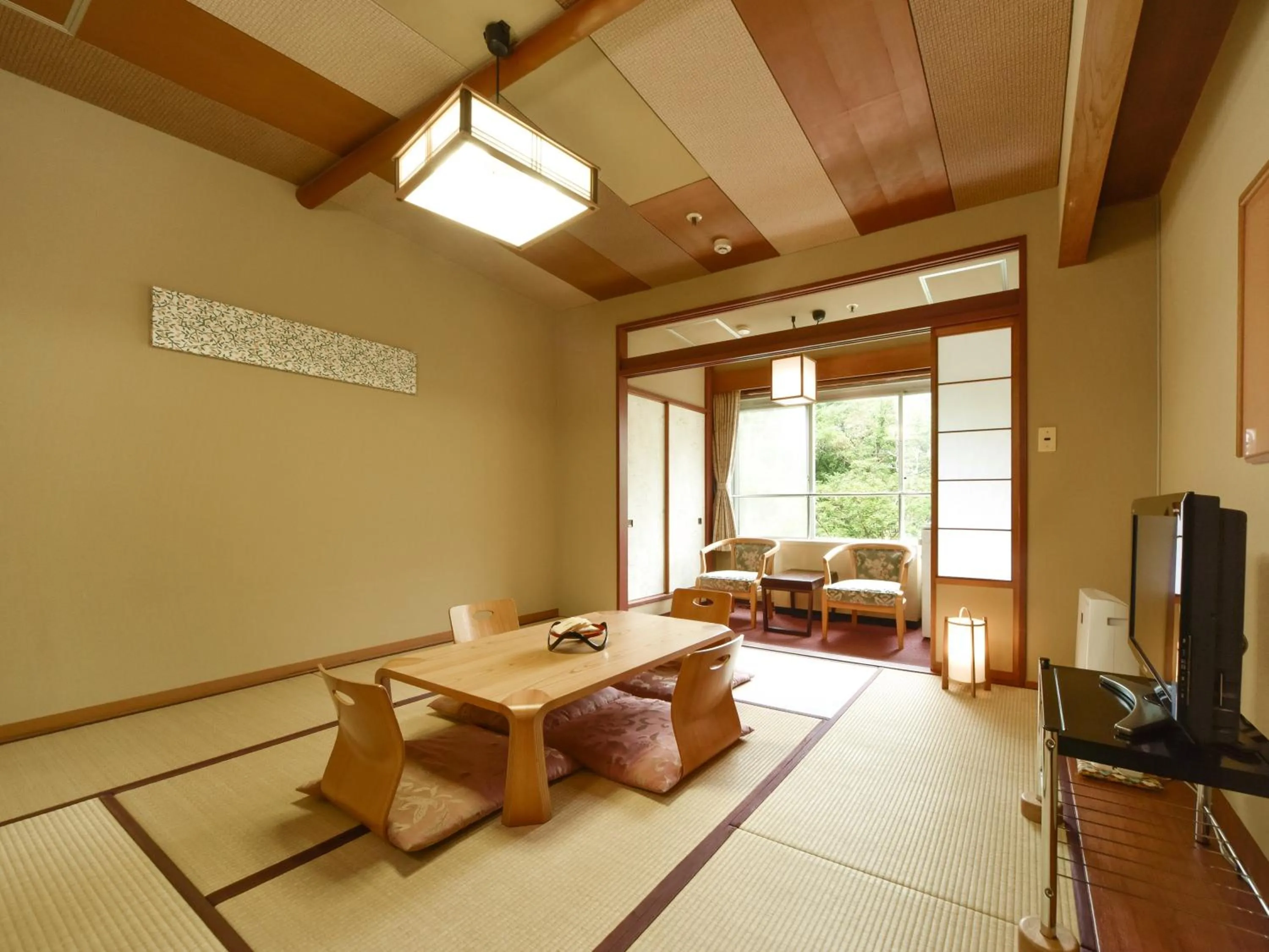 Photo of the whole room, Bed in jyozankei SHIKAnoYU