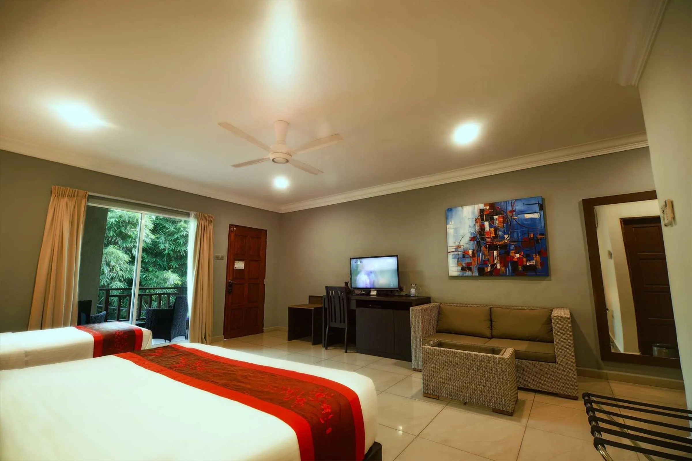 Bed in Tioman Dive Resort