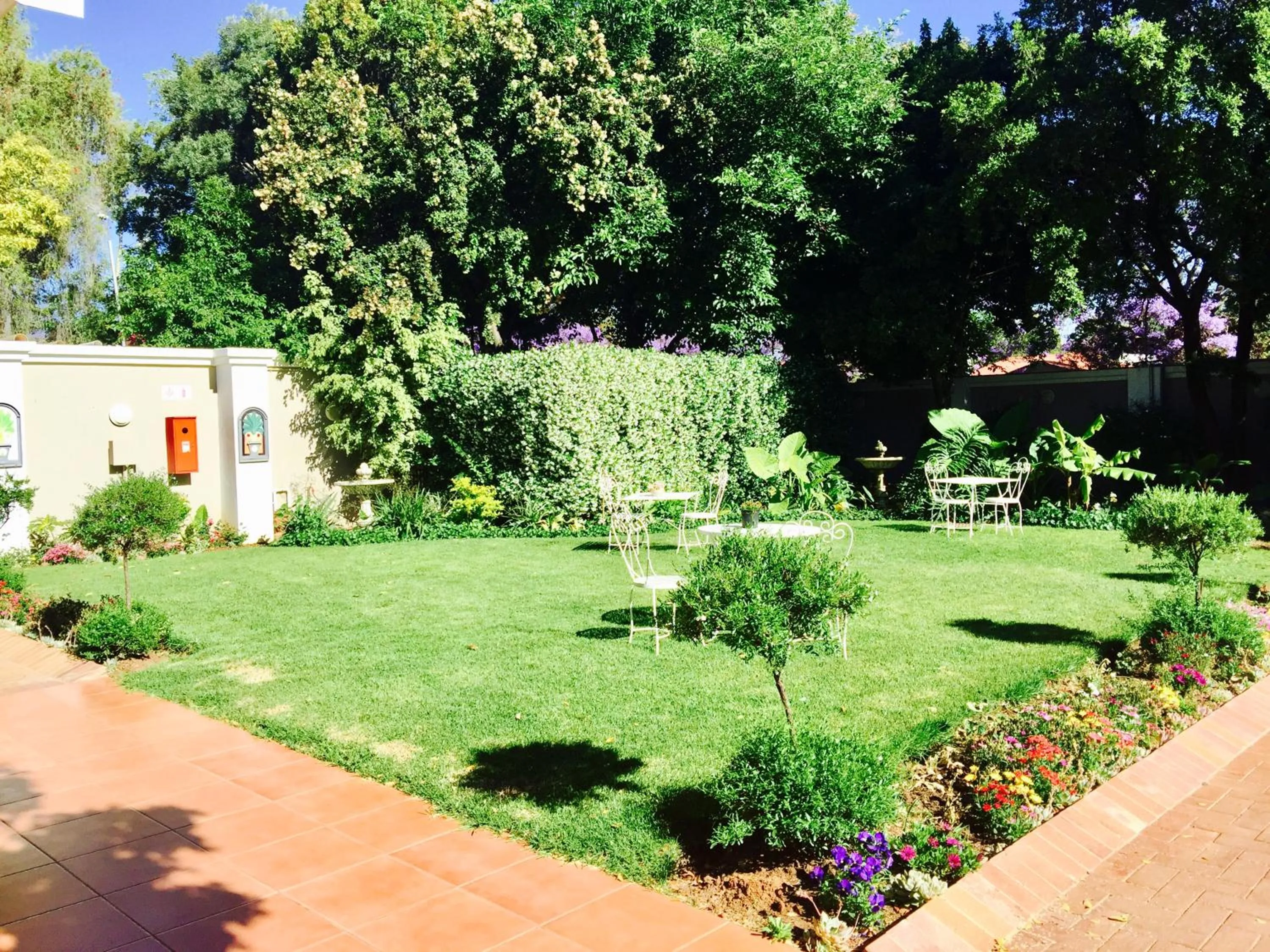 Garden view in Waterkloof Guest House