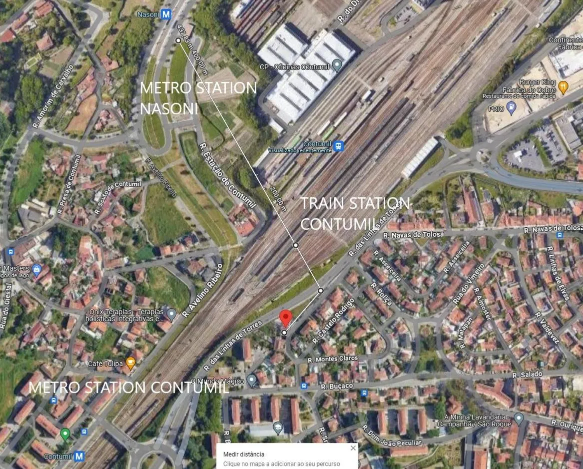 Location in Ameixial Suites