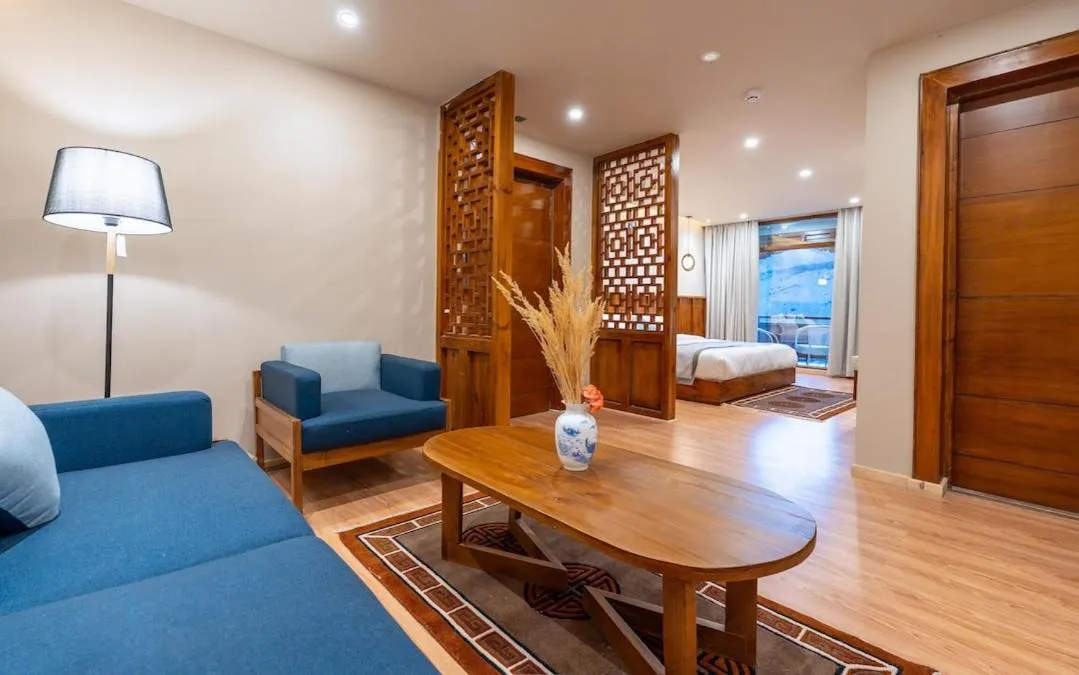 Seating area in Hotel Ladakh Heights