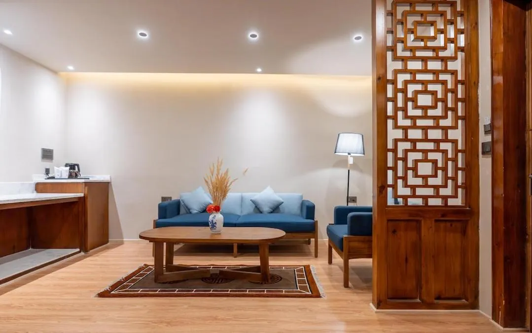 Seating area in Hotel Ladakh Heights