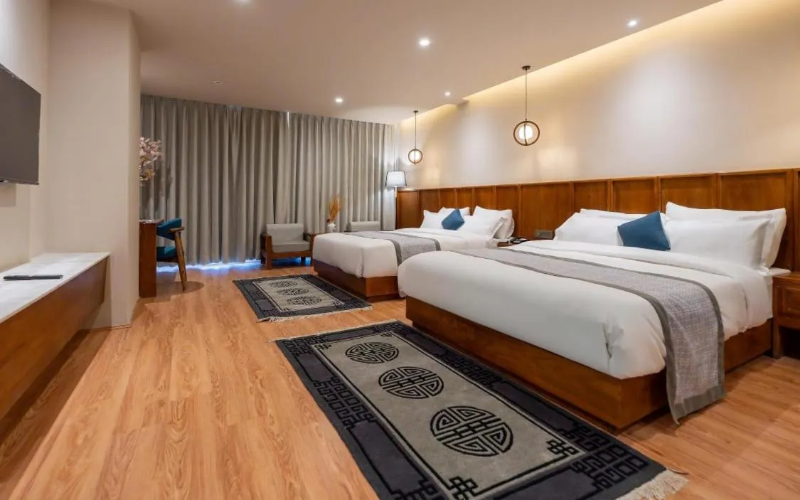 Bed in Hotel Ladakh Heights